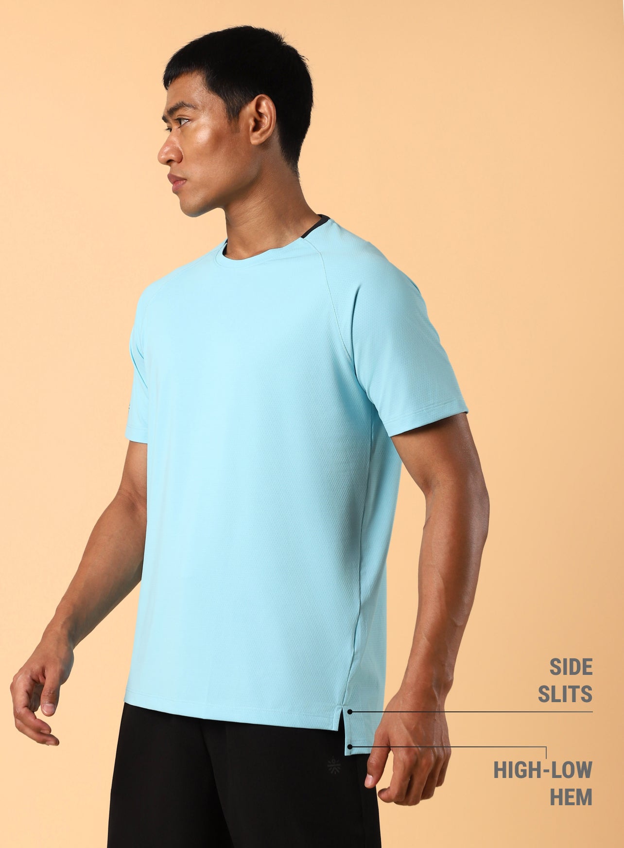 Men's Sky Blue Workout Essential T-shirt