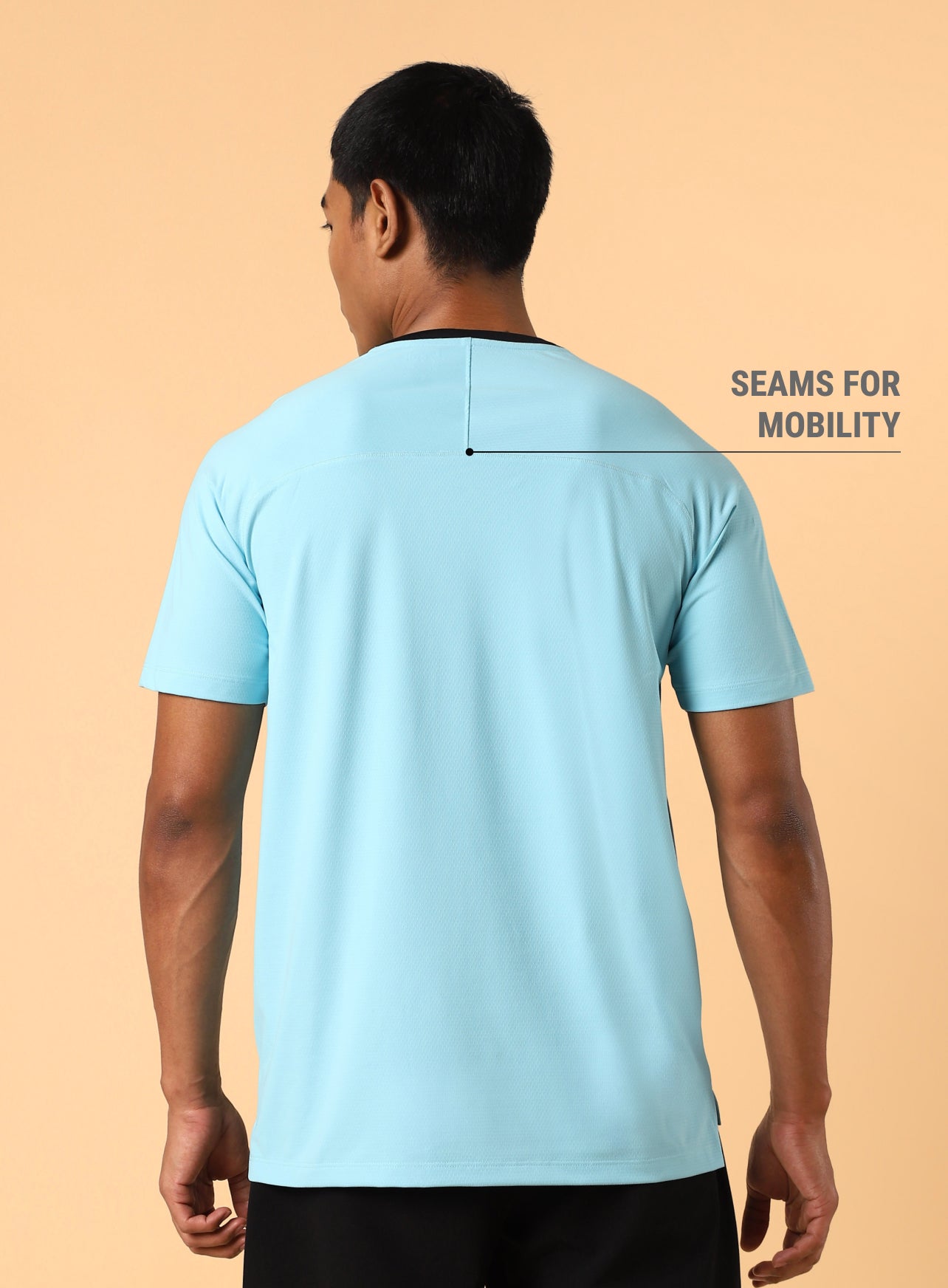 Men's Sky Blue Workout Essential T-shirt