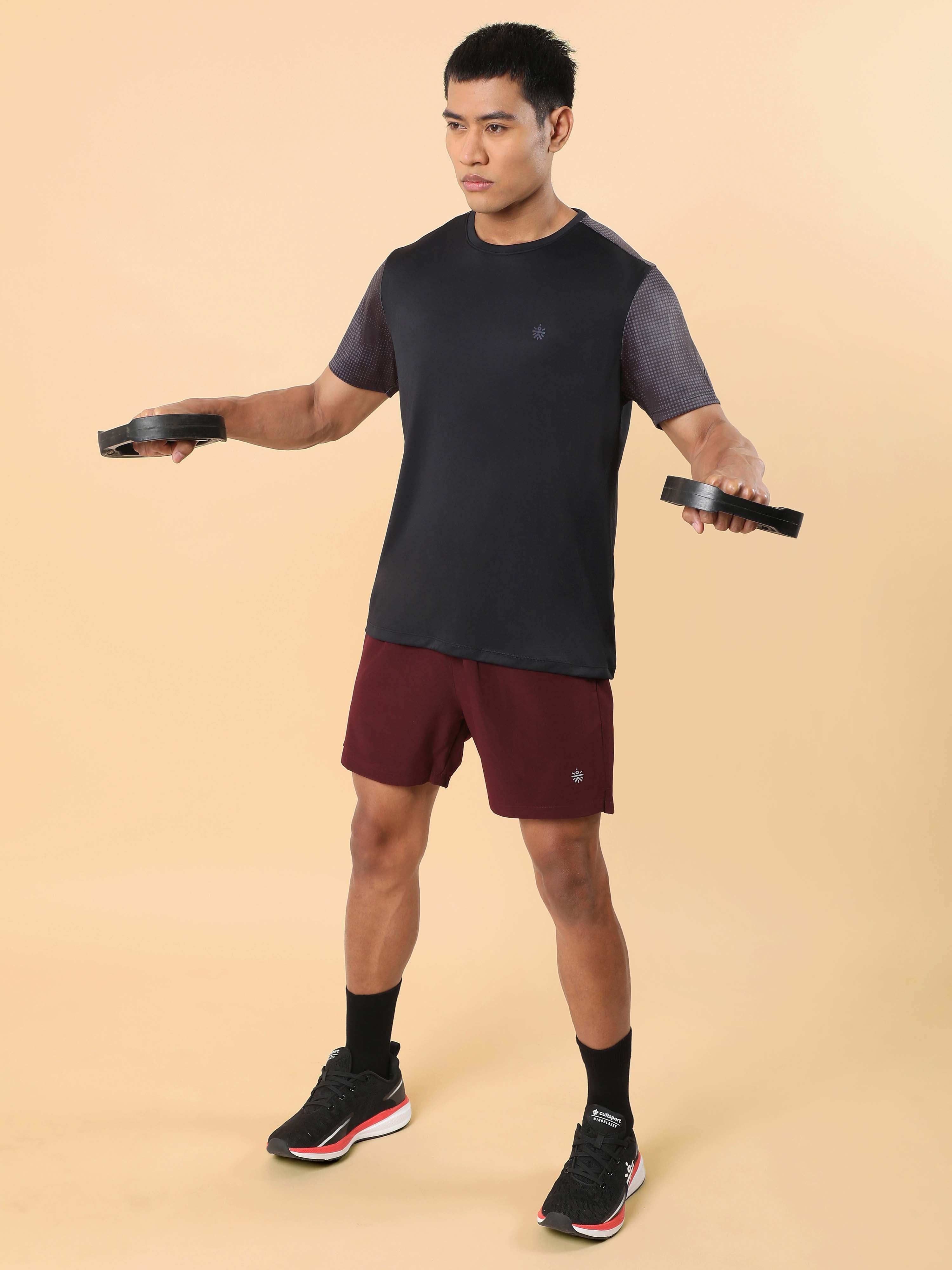 Men's Black High Energy Print Training T-shirt