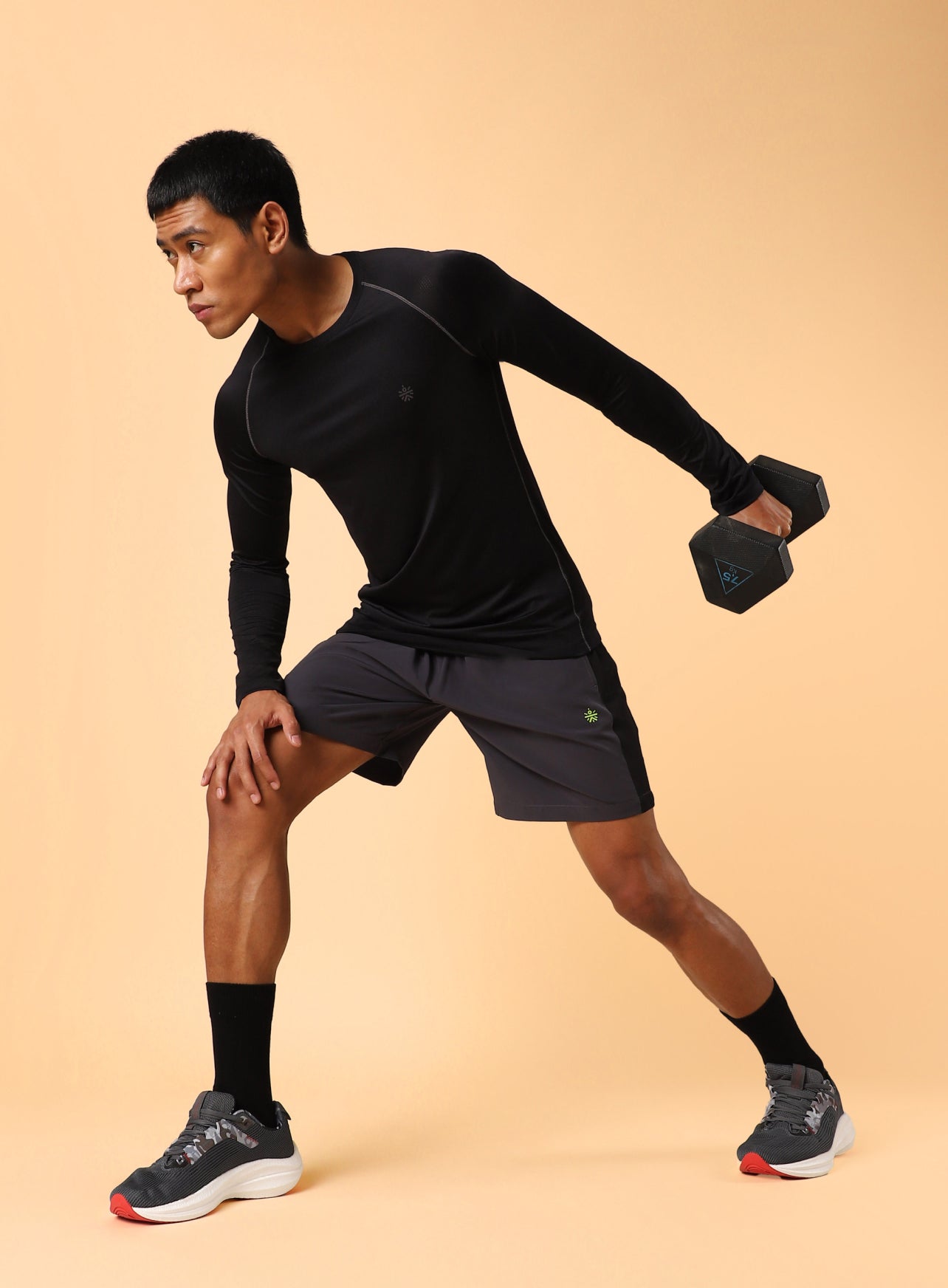 Men's Black Performance Pro Base Layer Slim Fit T-shirt