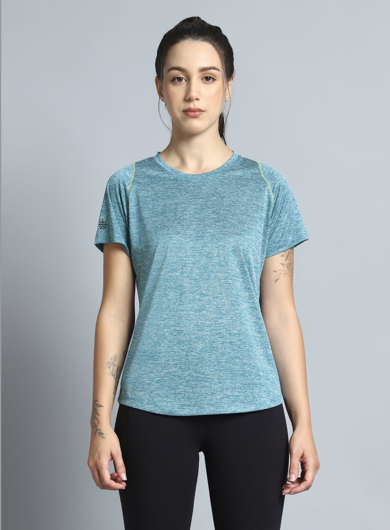 Women's Blue Training Sculpted T-shirt