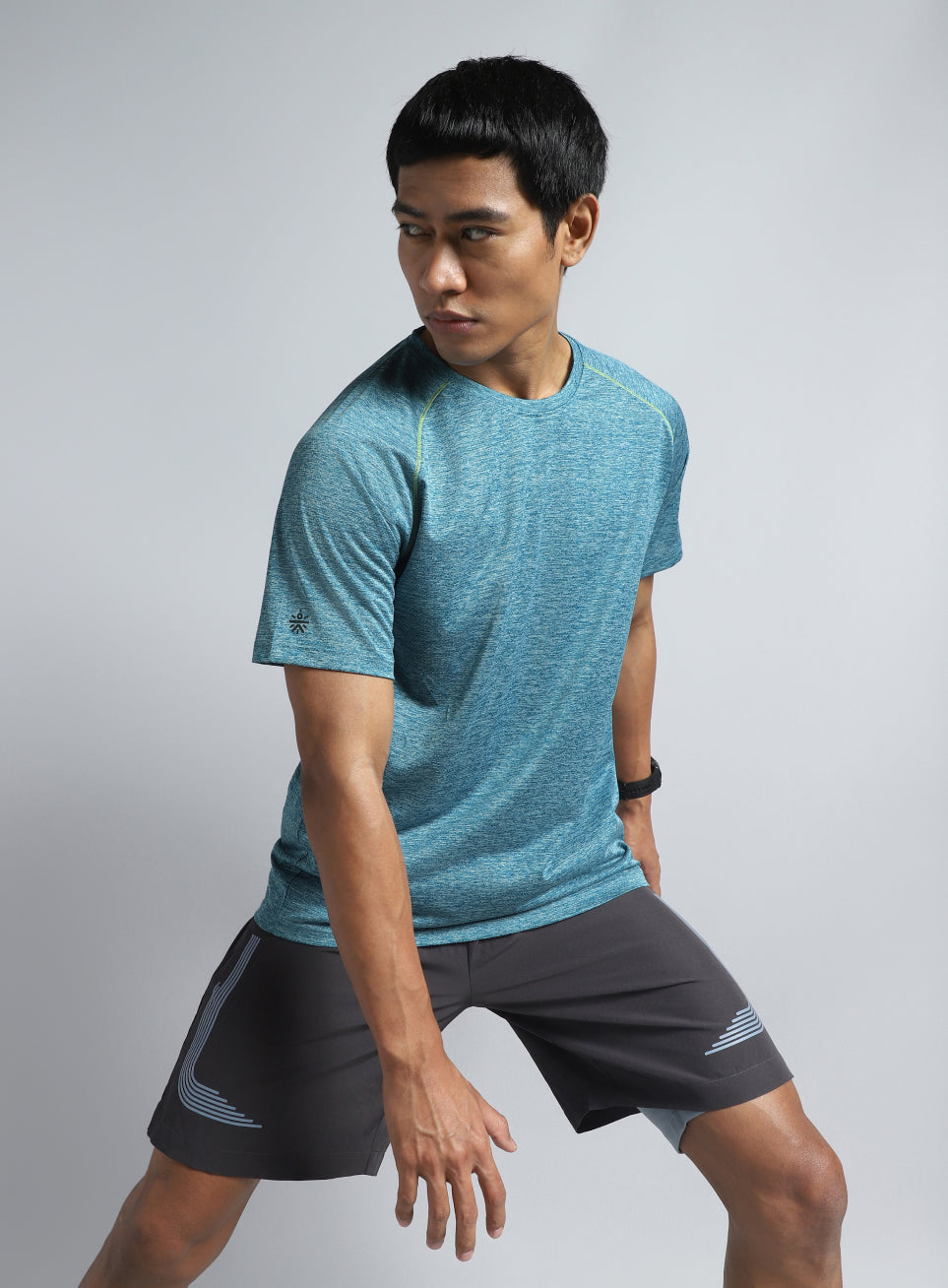 Men's Blue Training Sculpted T-shirt