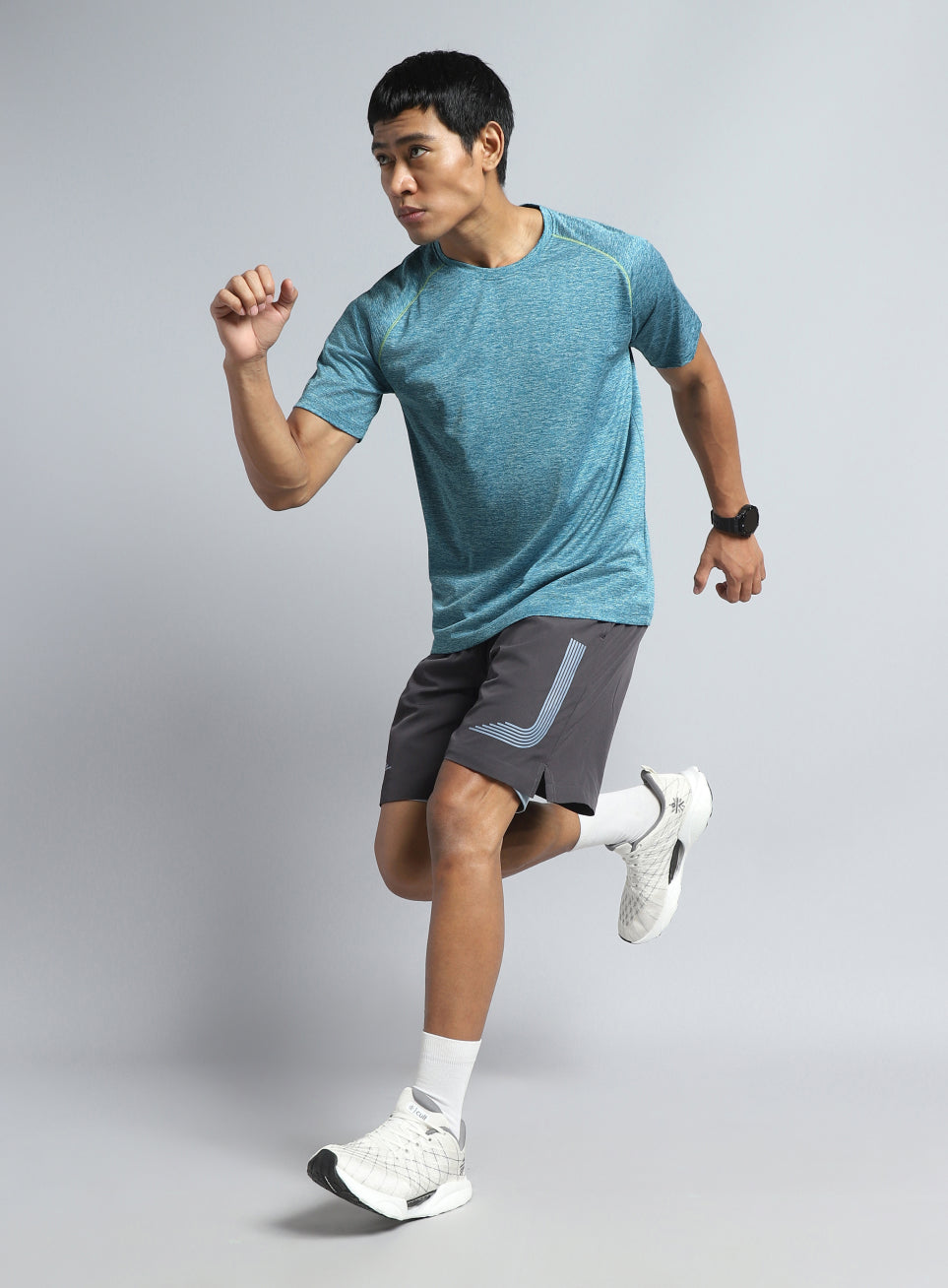 Men's Blue Training Sculpted T-shirt