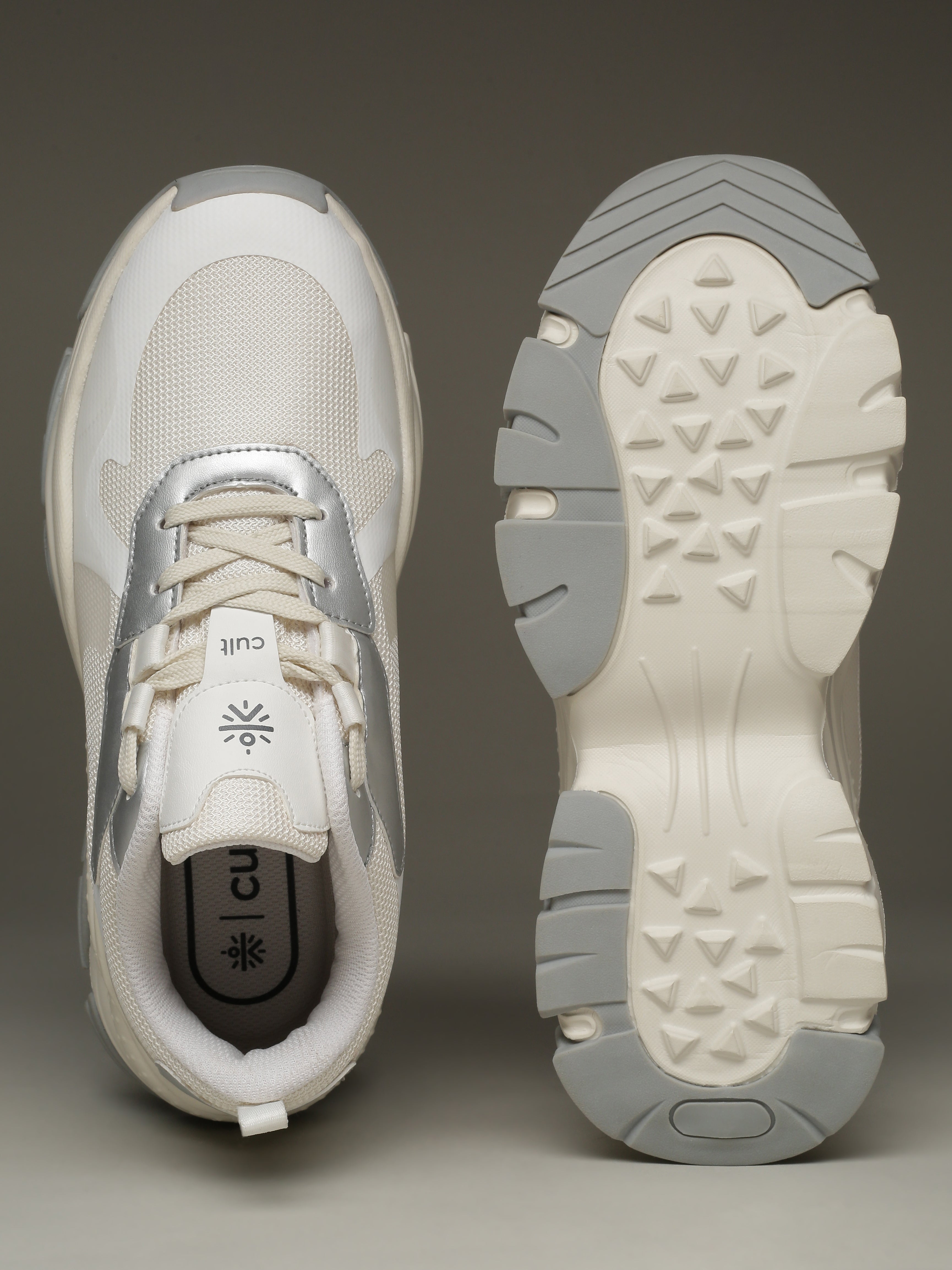 cult Women's Venus Sneakers - Off White/Silver