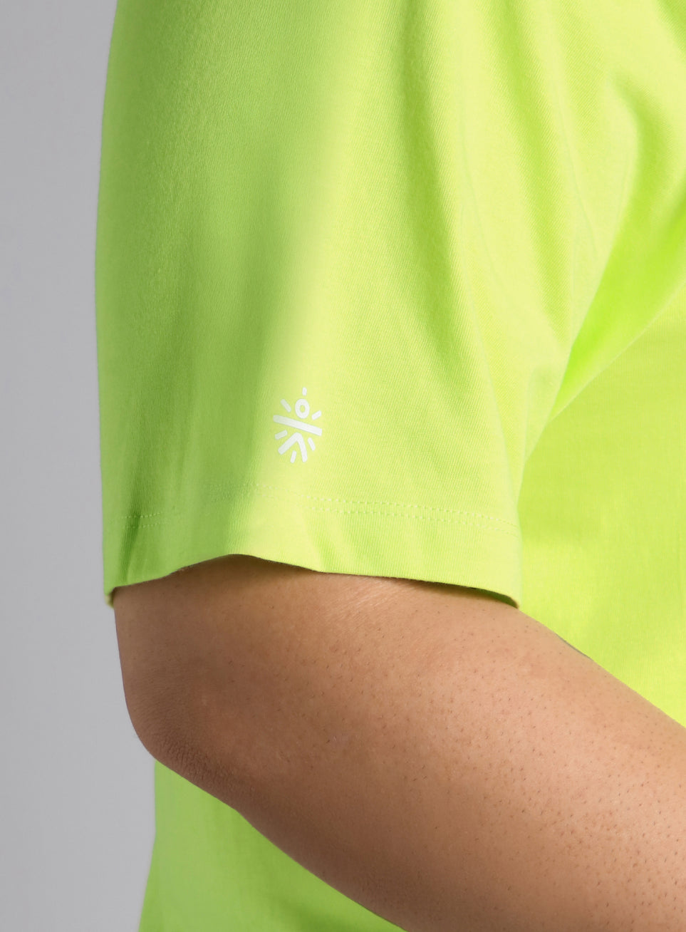 Men's Lime Cotton Plus Size Everyday Regular Fit T-shirt