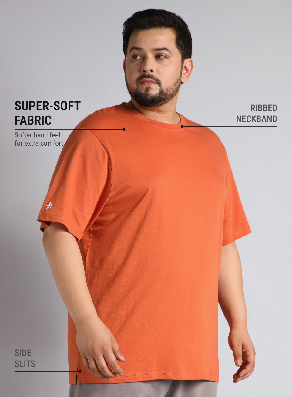 Men's Cult Essential Cotton Plus Size Pack of 2 Regular fit T-shirt