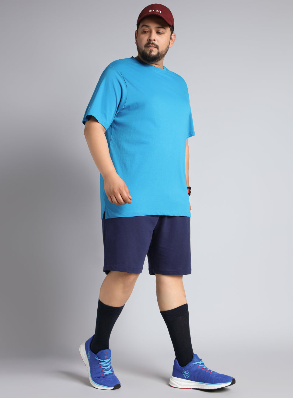 Men's Cult Essential Cotton Plus Size Pack of 2 Regular fit T-shirt