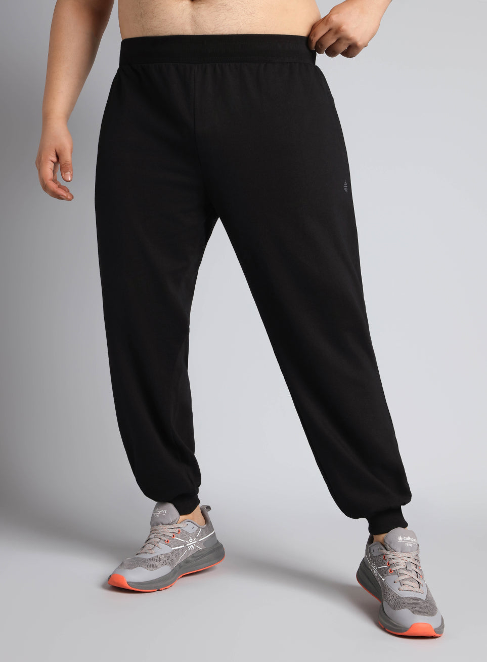 Men's Black Plus Size Training Essential Joggers