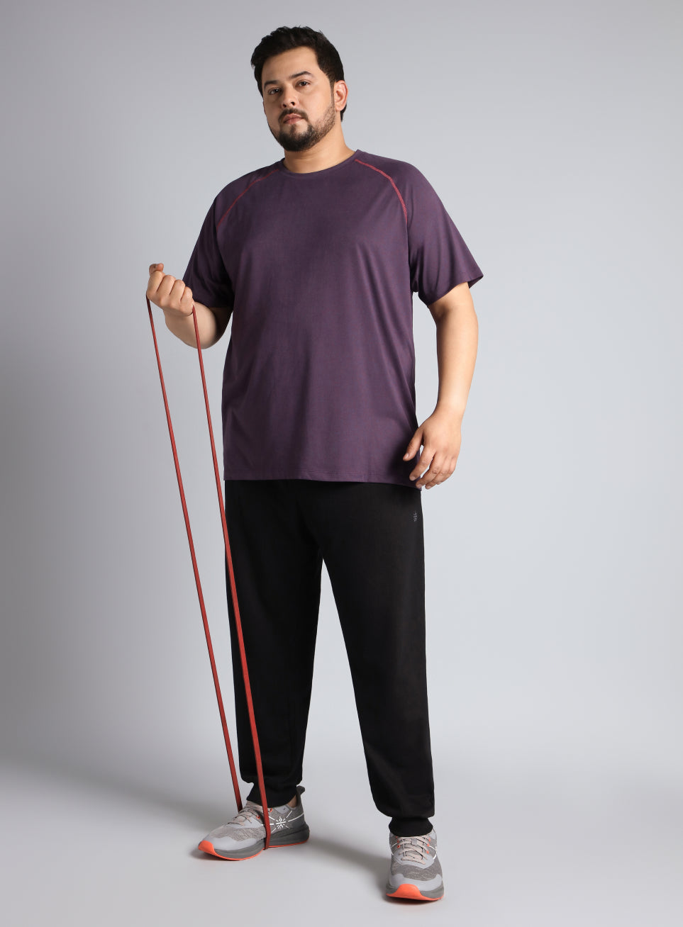 Men's Black Plus Size Training Essential Joggers