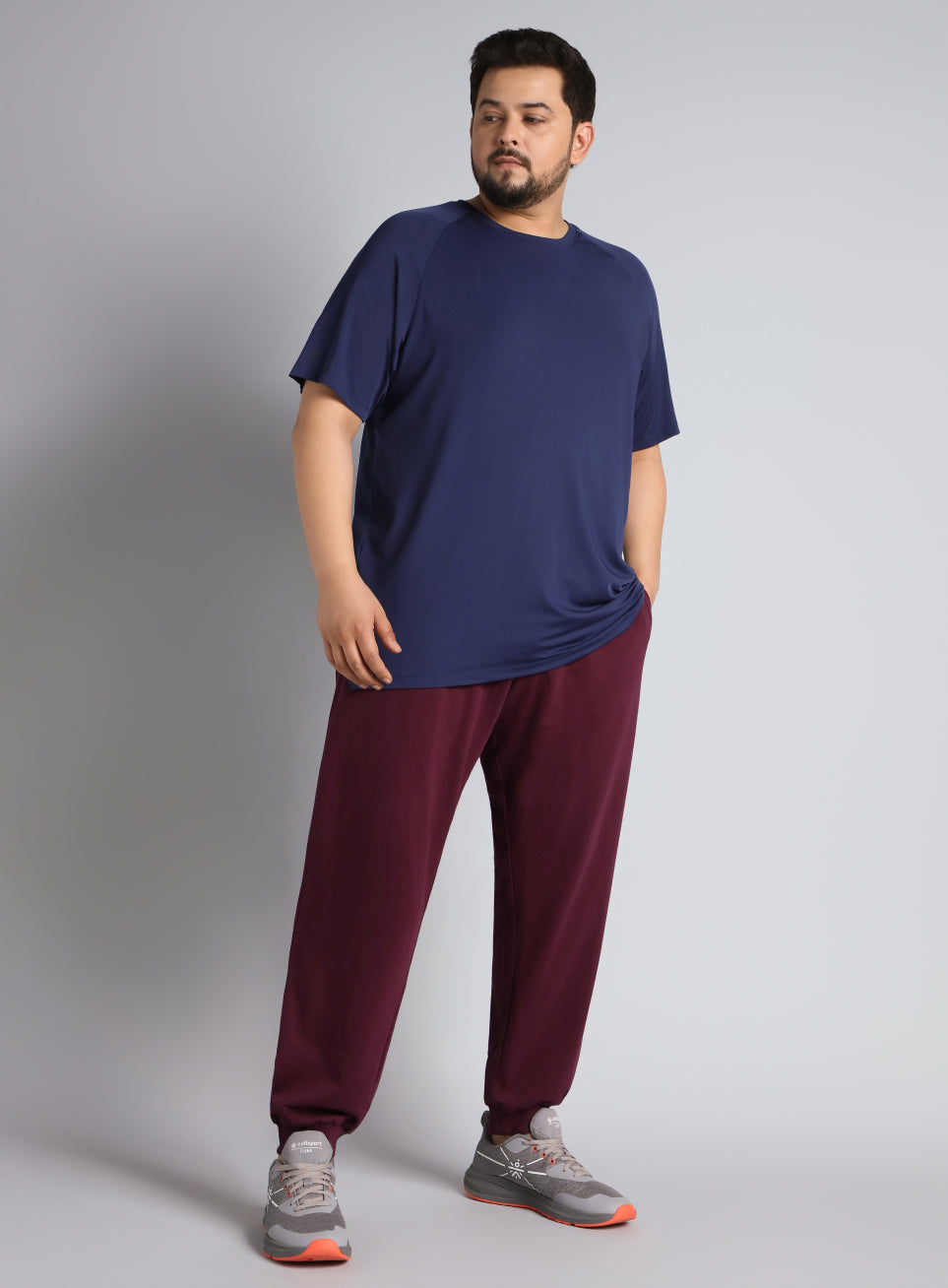Men's Maroon Plus Size Training Essential Joggers