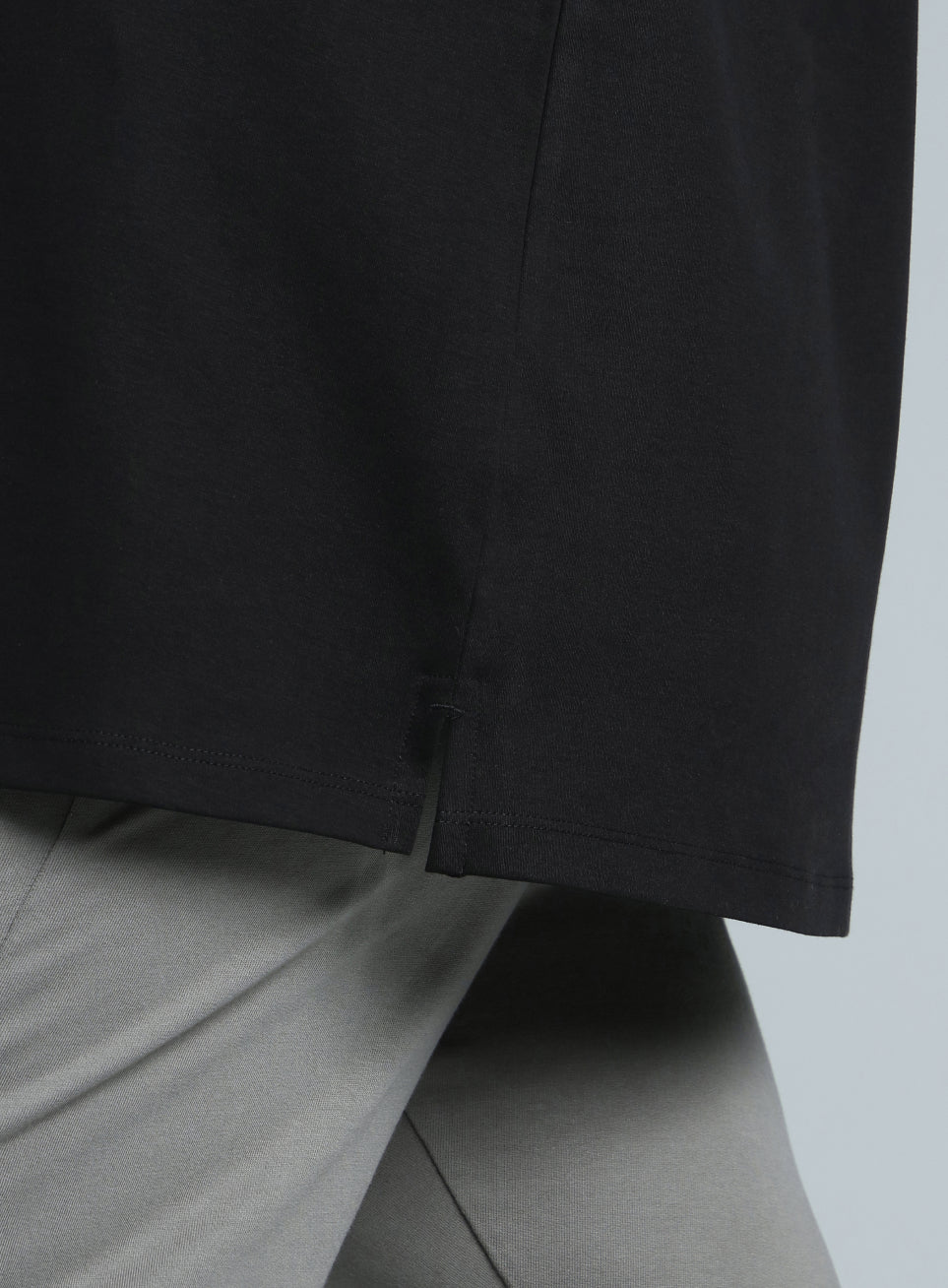 Women's Black Cotton Plus Size Everyday Oversized Fit T-shirt