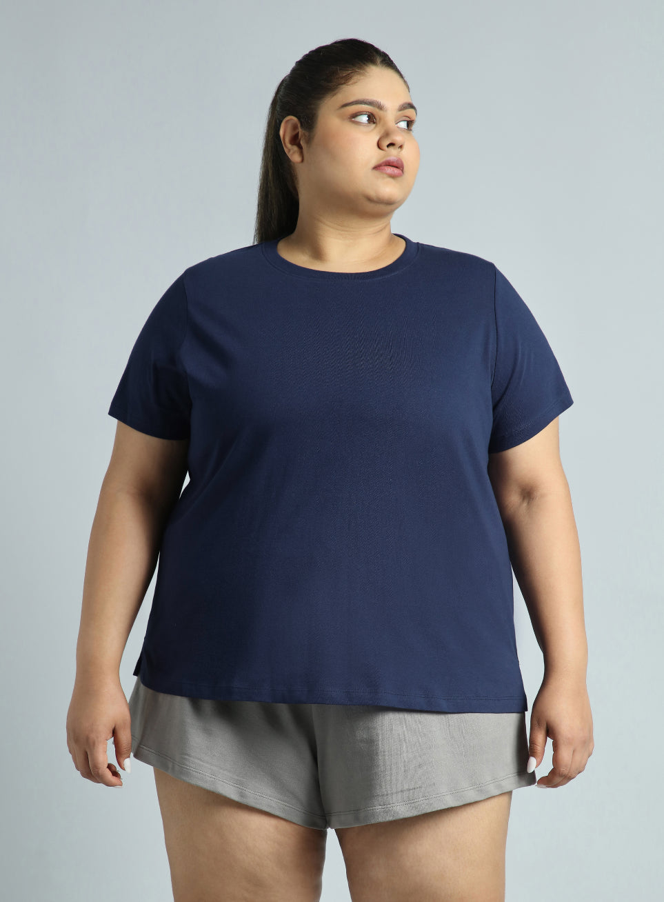 Women's Cult Essential Cotton Plus Size Pack of 2 Regular Fit T-shirts