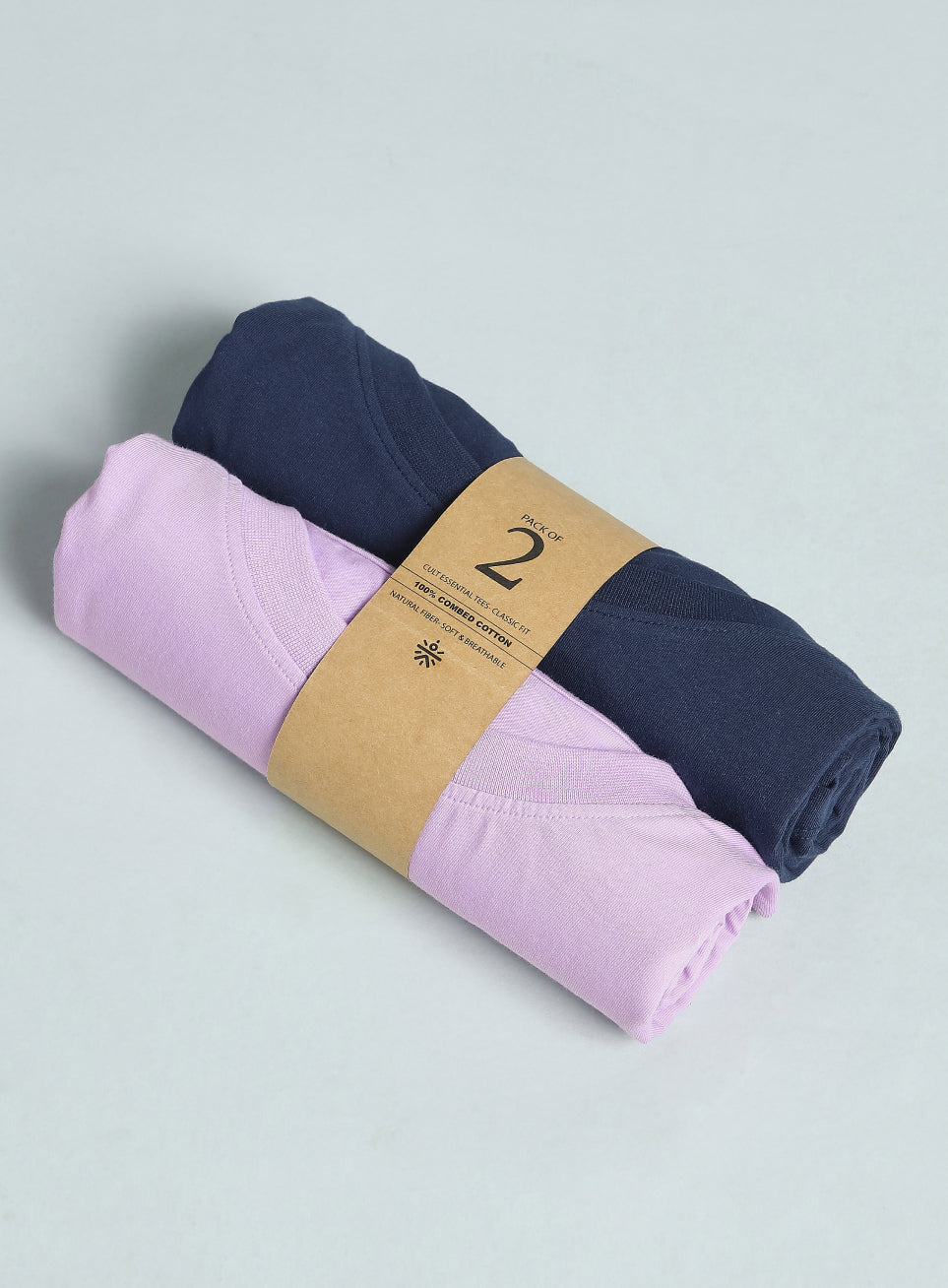 Women's Cult Essential Cotton Plus Size Pack of 2 Regular Fit T-shirts