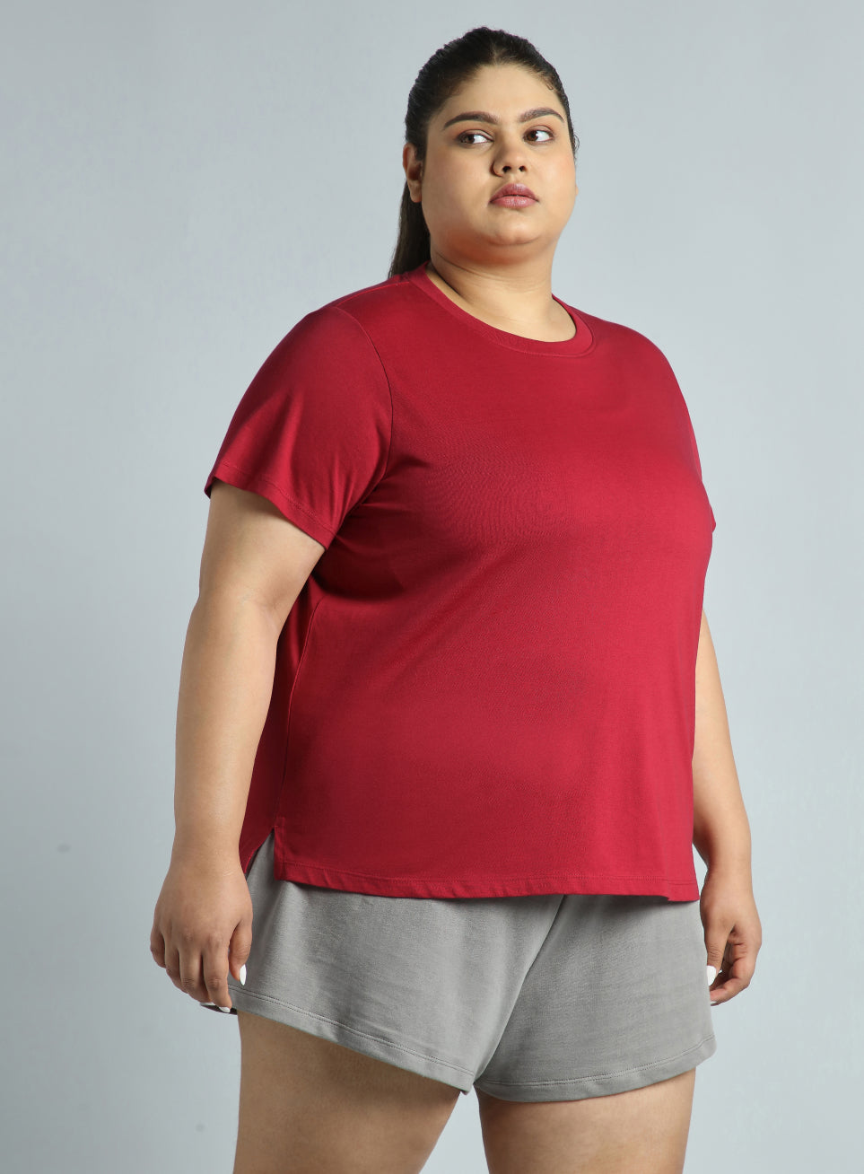 Women's Cult Essential Cotton Plus Size Pack of 2 Regular Fit T-shirts