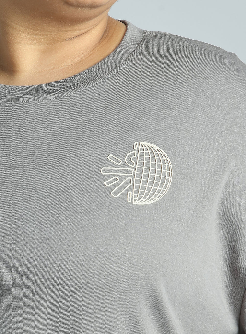 Women's Grey Cult Graphic Cotton Plus Size Oversized Fit T-shirt