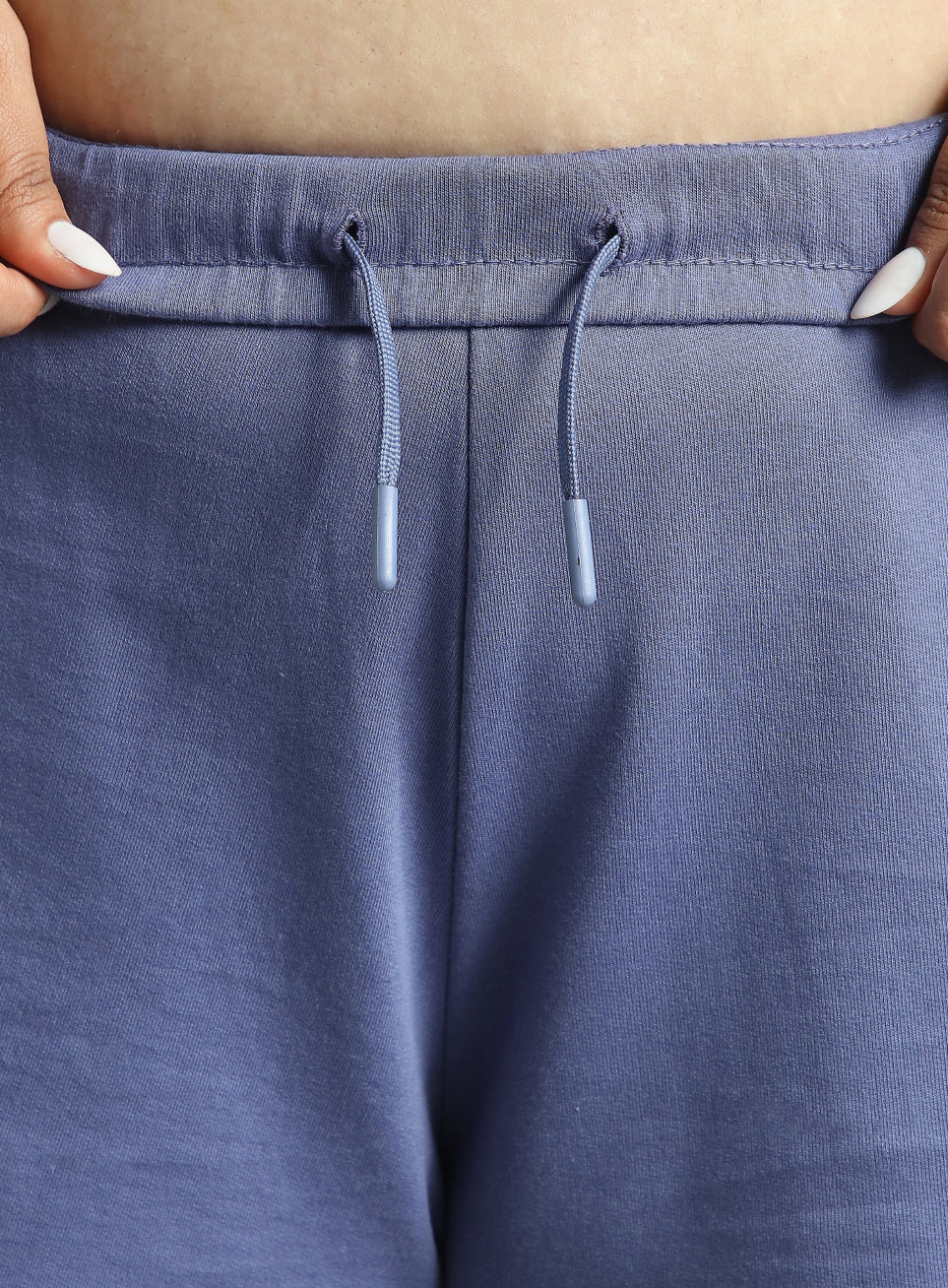 Women's Purple Plus Size Everyday Essential Cotton Shorts