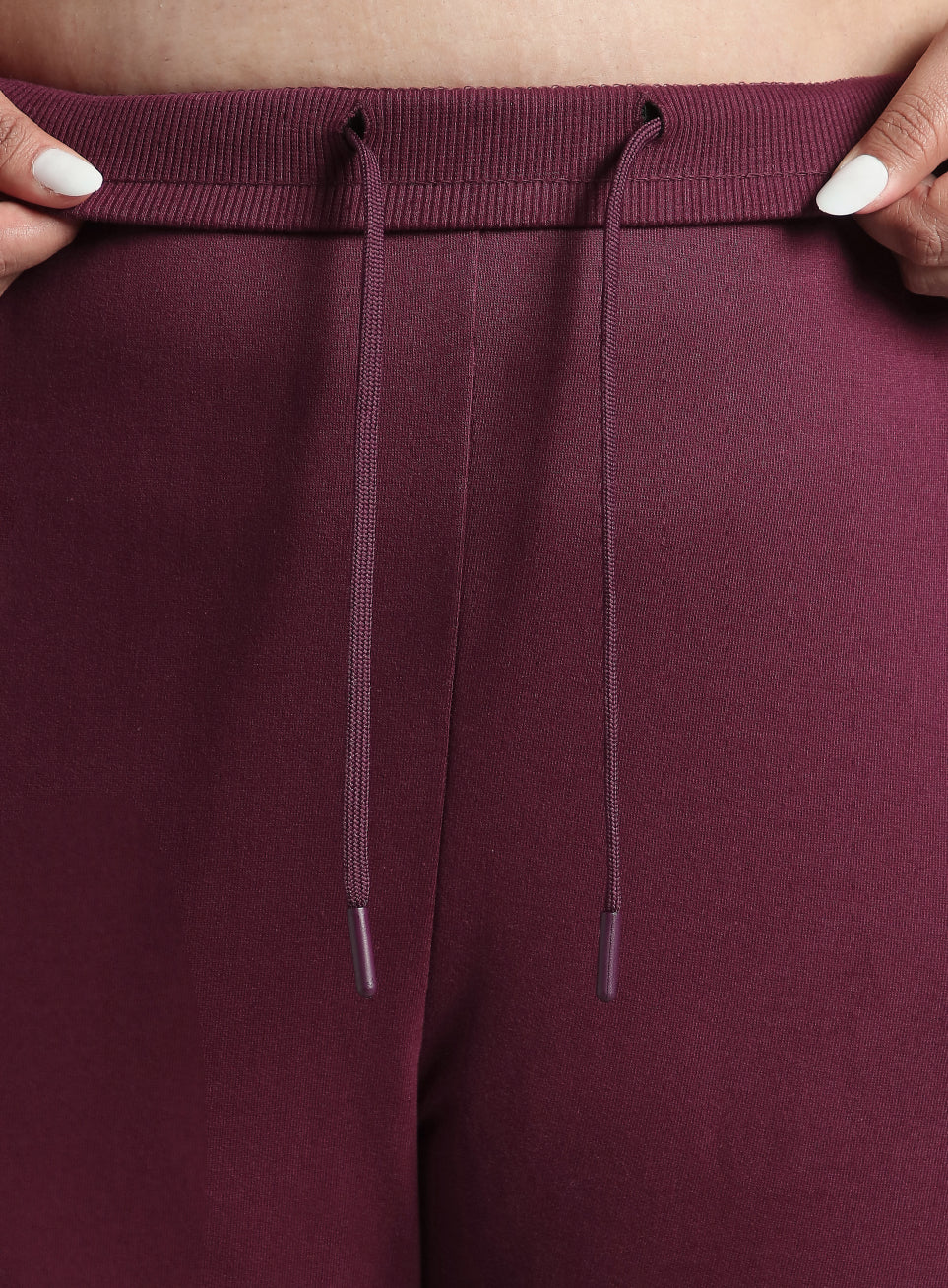 Women's Sky Maroon Cotton Plus Size Everyday Joggers