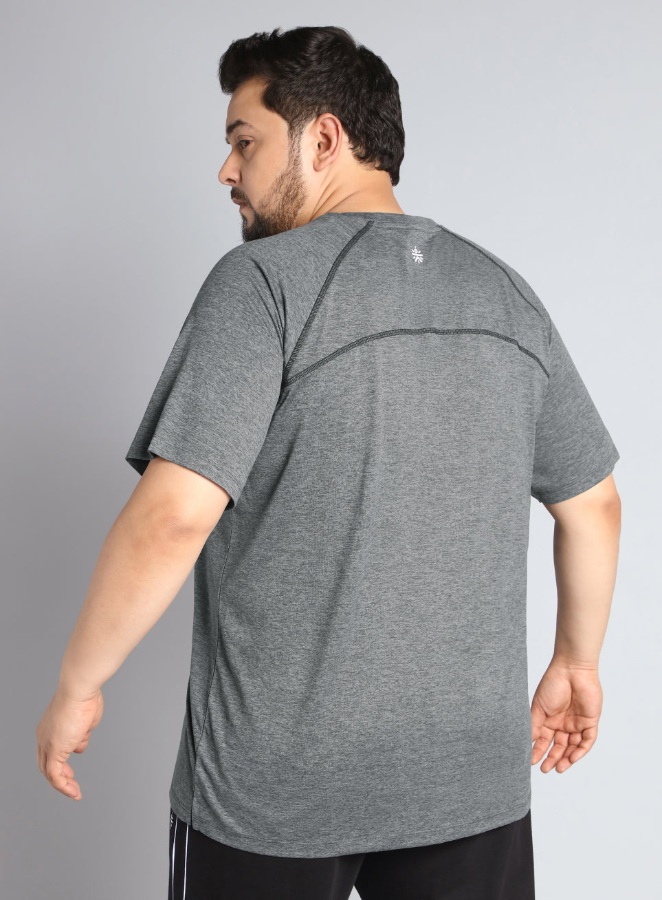 Men's Black Flex Plus Size COMFORtech Regular fit T-shirt