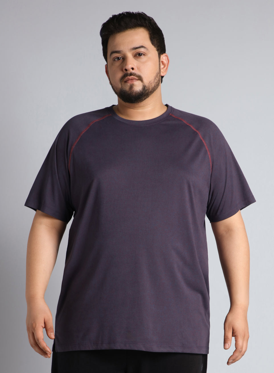 Men's Purple Flex Plus Size COMFORtech Regular fit T-shirt