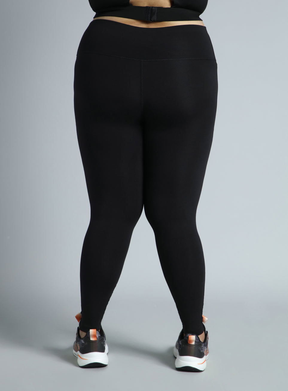 Women's Black Training Essential Plus Size Tights