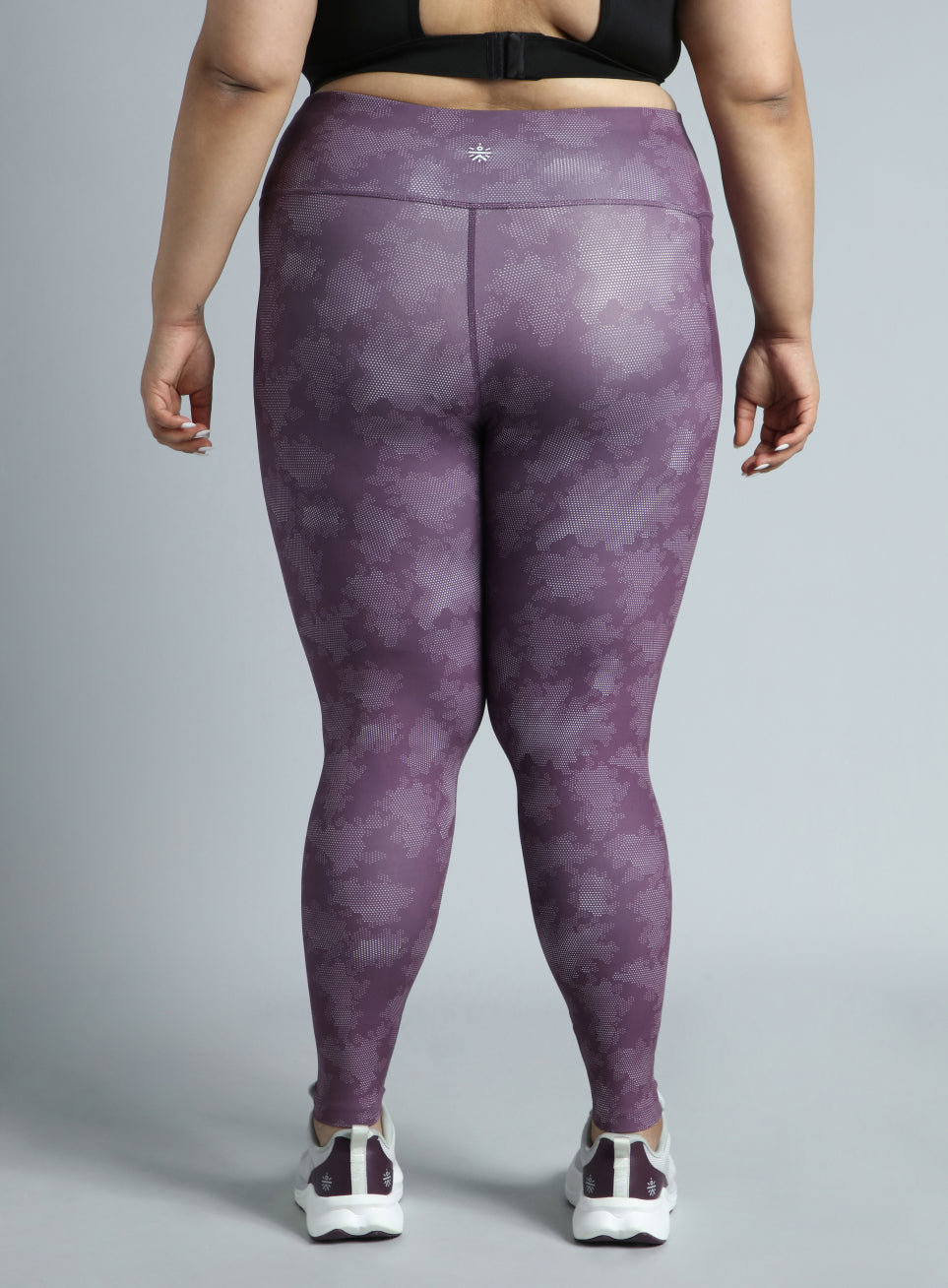 Women's Wine Training Essential Plus Size Printed Tights