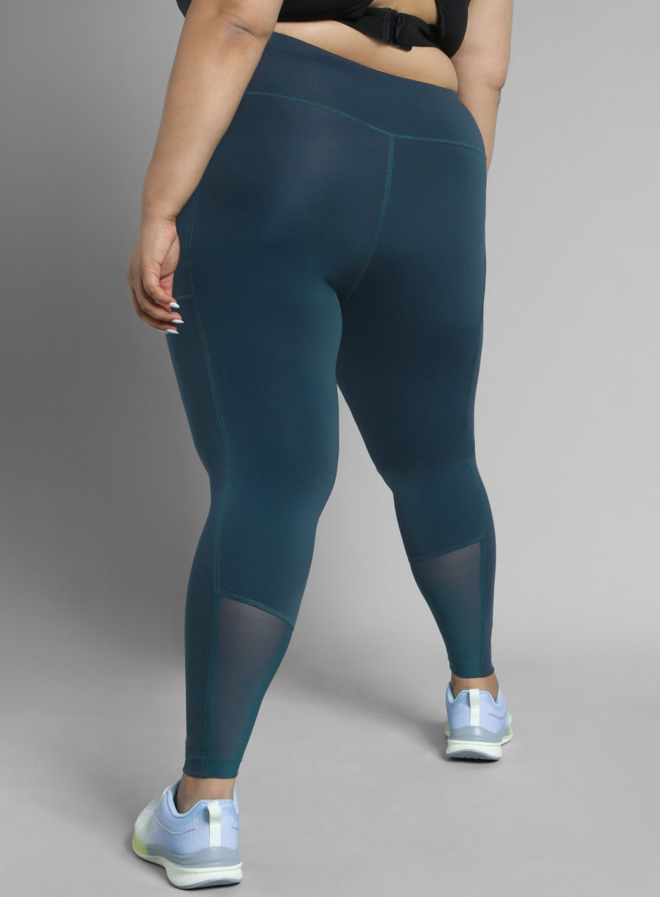Women's Navy Running Essential Plus Size Tights