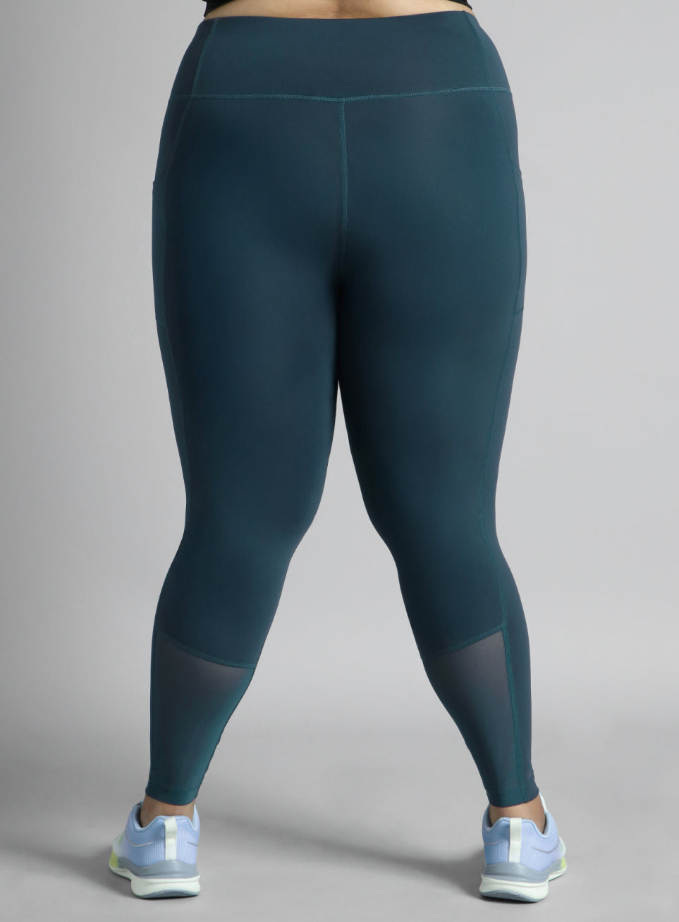 Women's Navy Running Essential Plus Size Tights