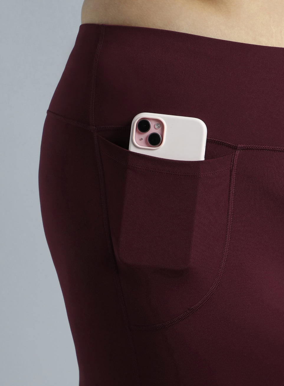 Women's Wine All format Training Plus Size Flared Pants