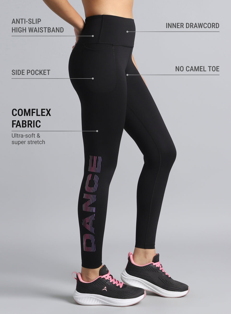 Women's Black Move It COMFlex Tights