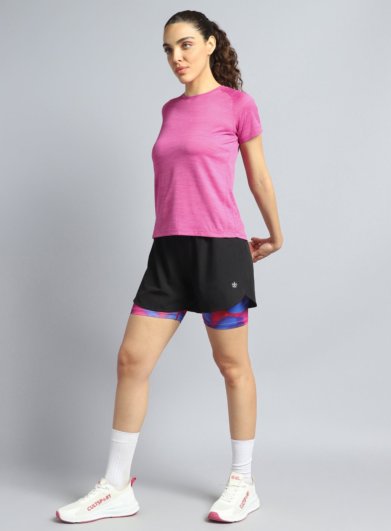 Women's Pink Training Elevate Sculpt T-shirt
