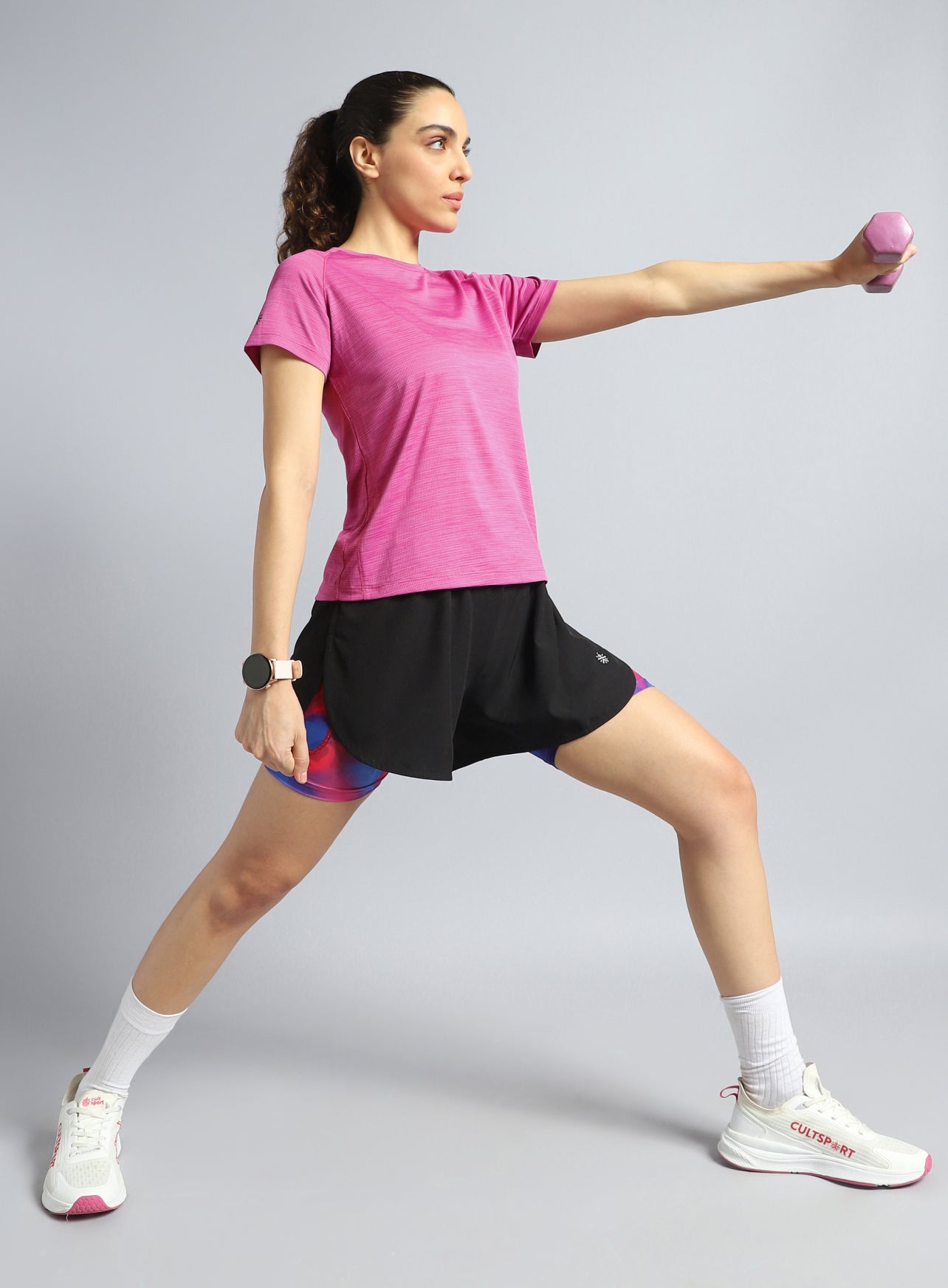 Women's Pink Training Elevate Sculpt T-shirt