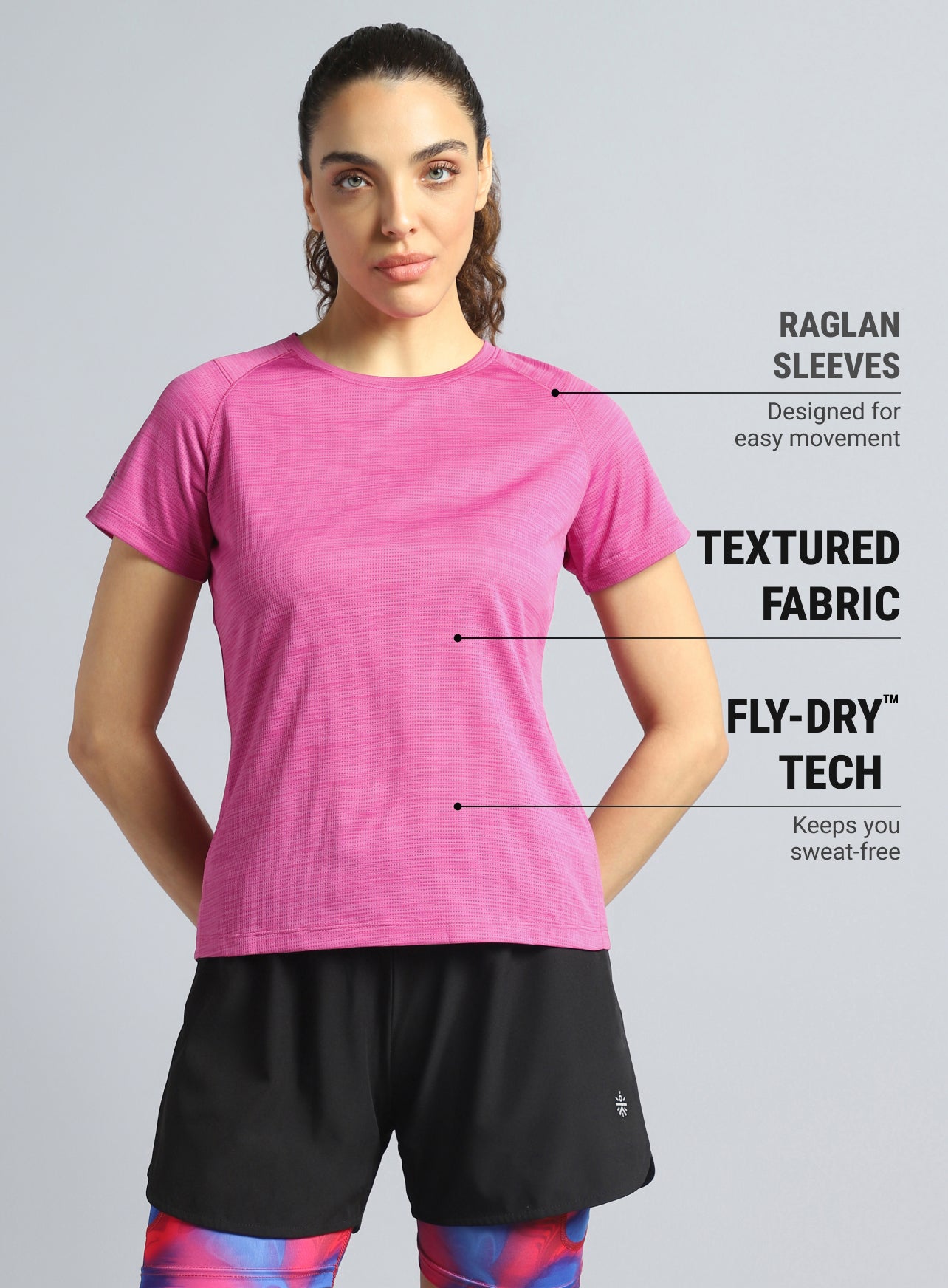 Women's Pink Training Elevate Sculpt T-shirt