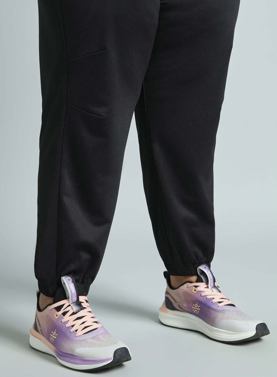 Women's Black Plus Size Everyday Essential Cotton Joggers