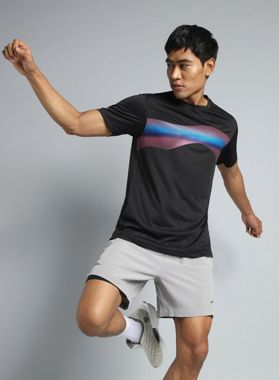 Men's Black Feel the Beat Dance T-shirt
