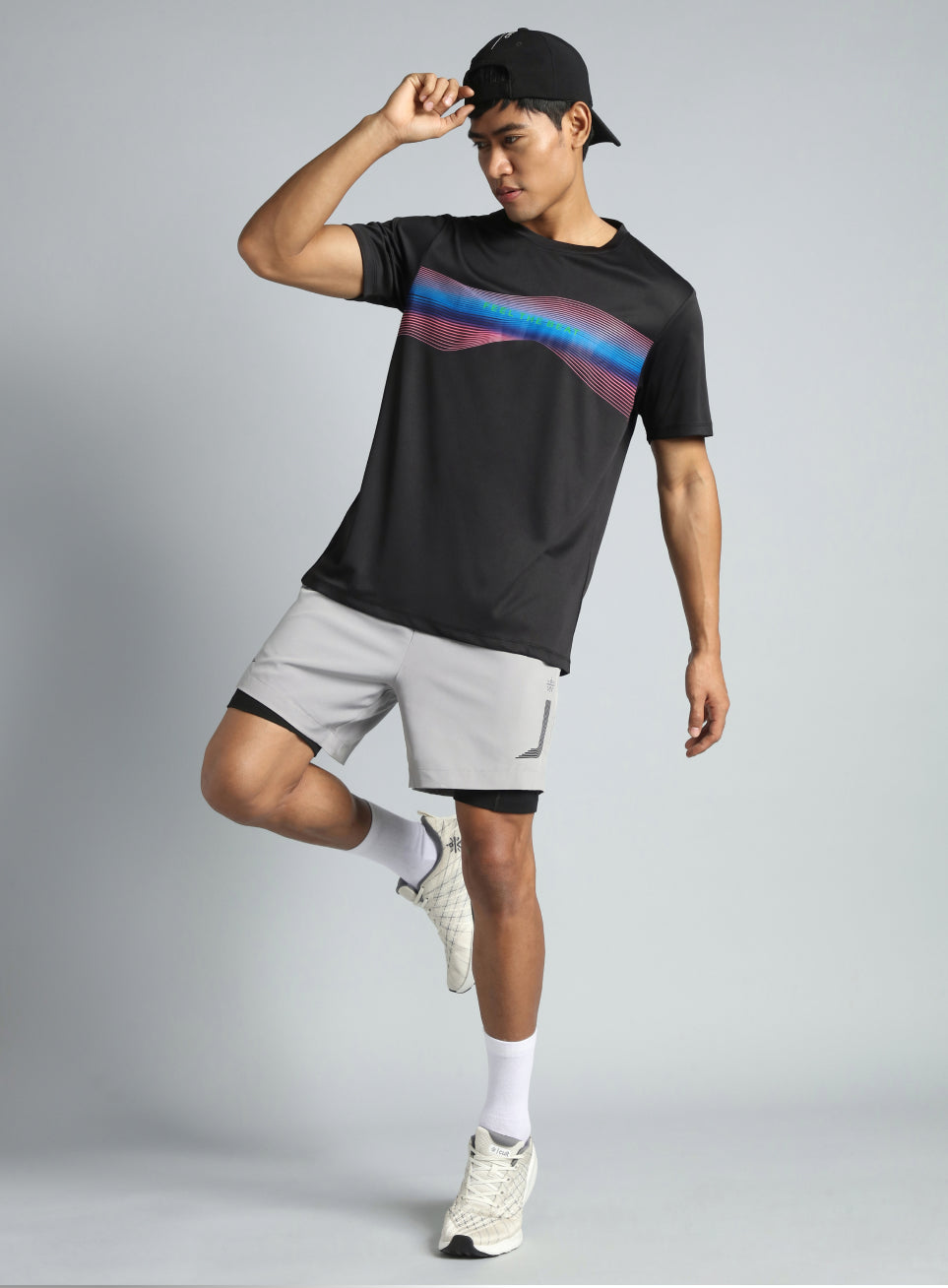 Men's Black Feel the Beat Dance T-shirt