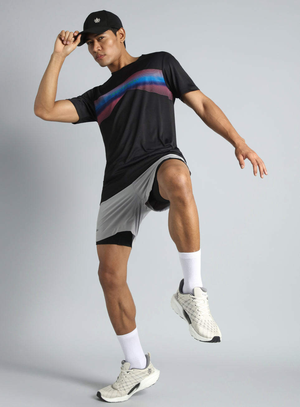 Men's Black Feel the Beat Dance T-shirt