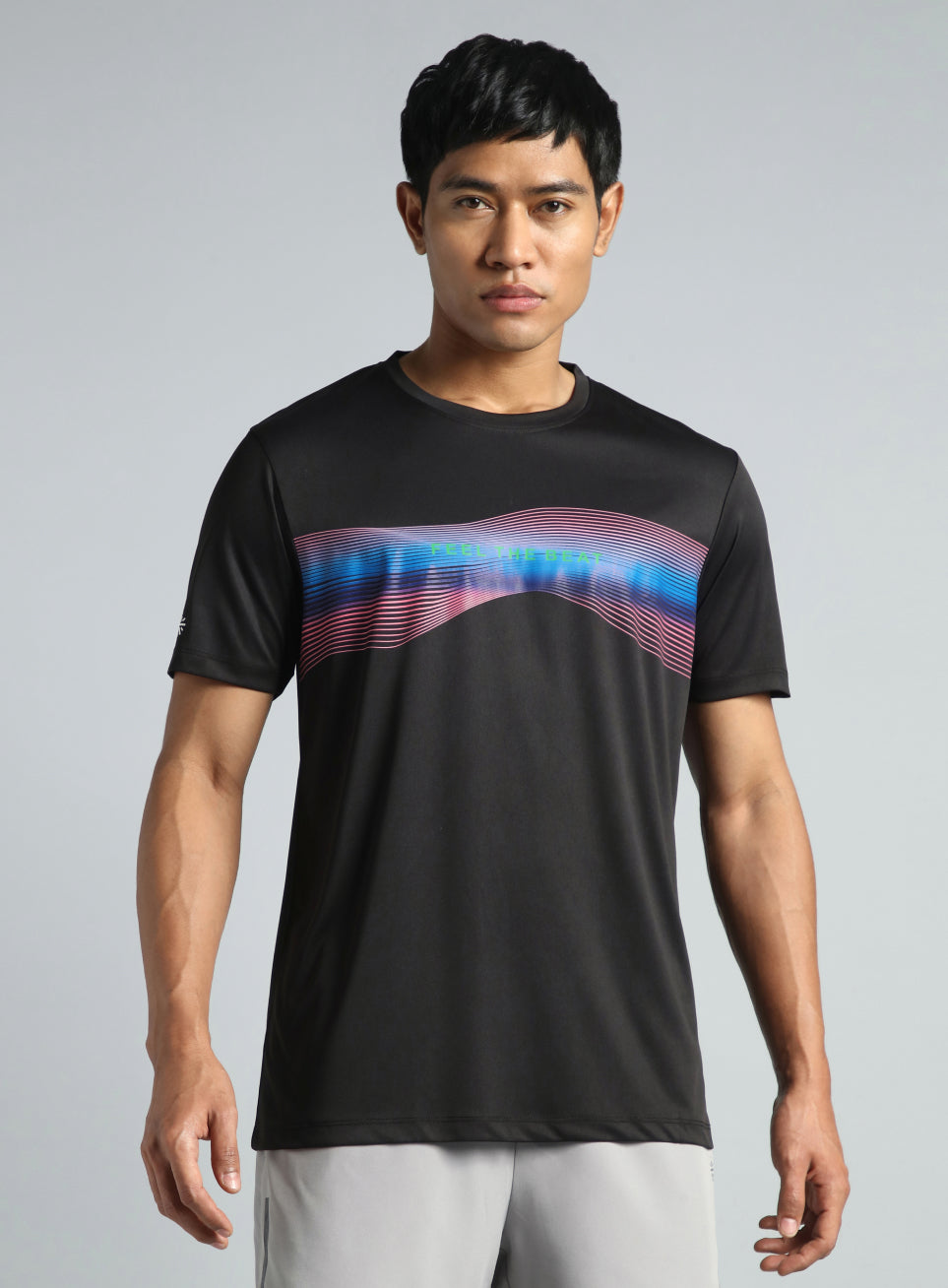 Men's Black Feel the Beat Dance T-shirt