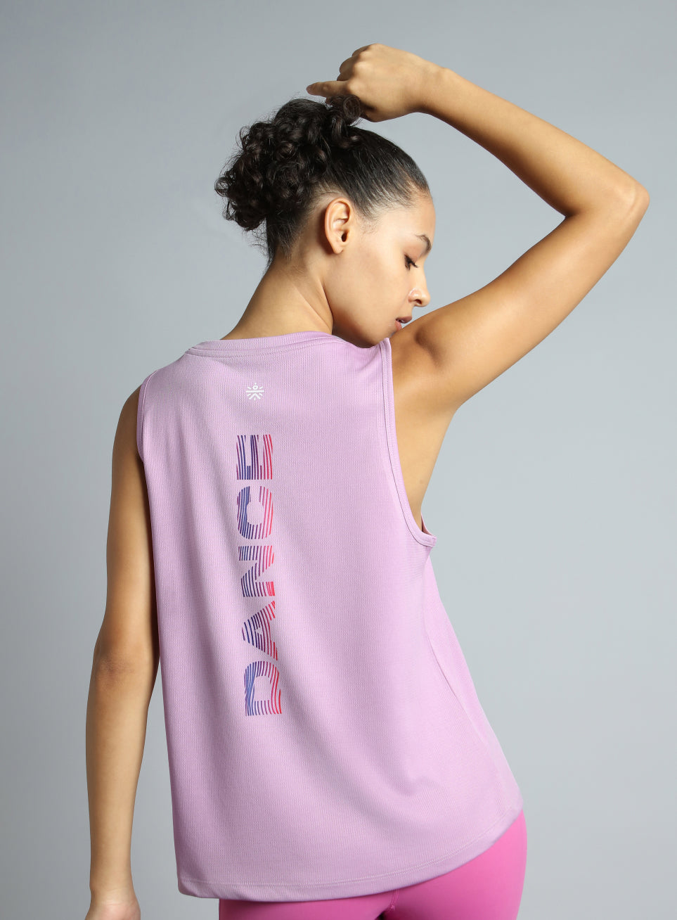 Women's Pink Dance Flow Tank