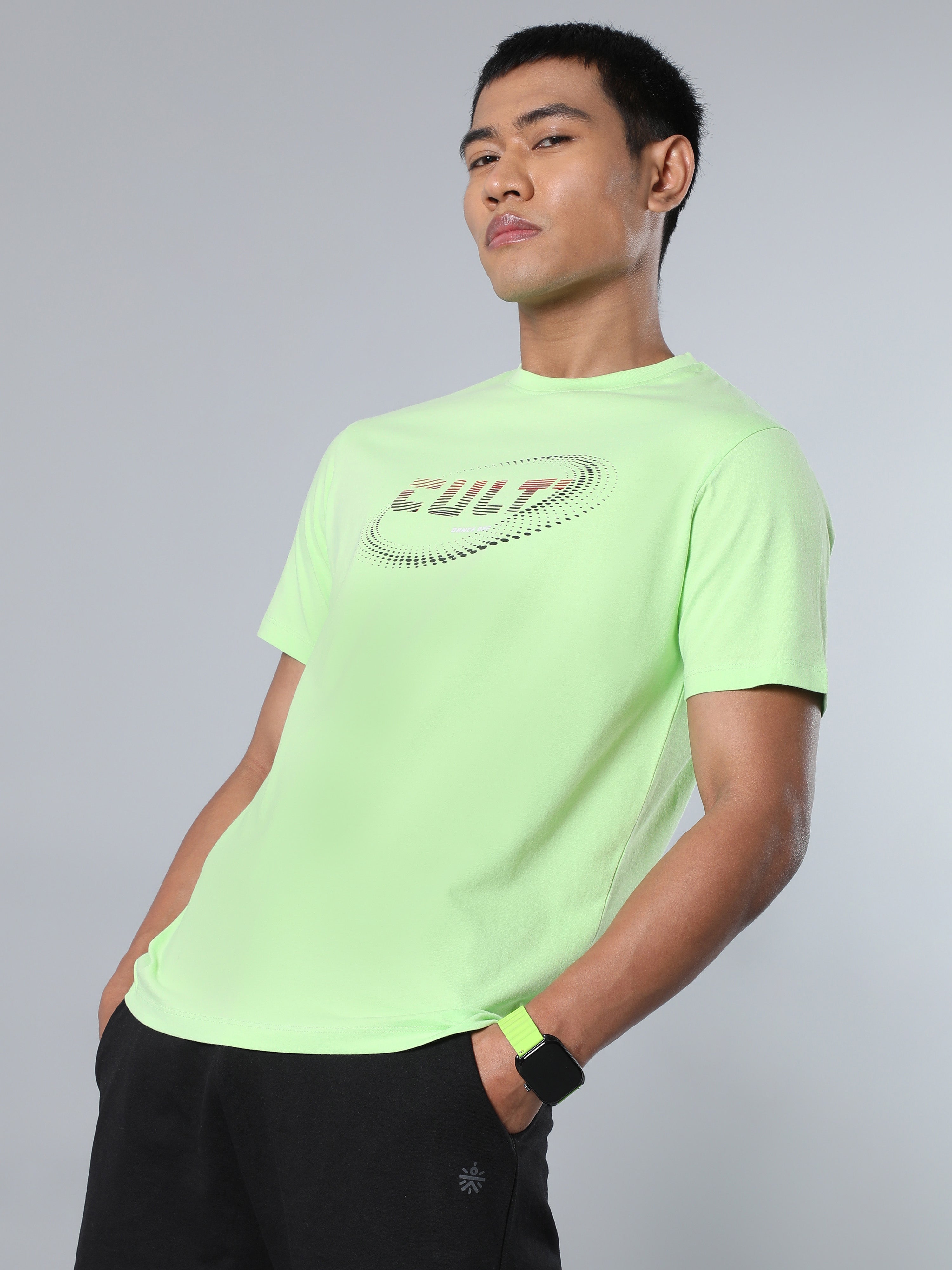 Men's Lime Dance Off Print T-shirt