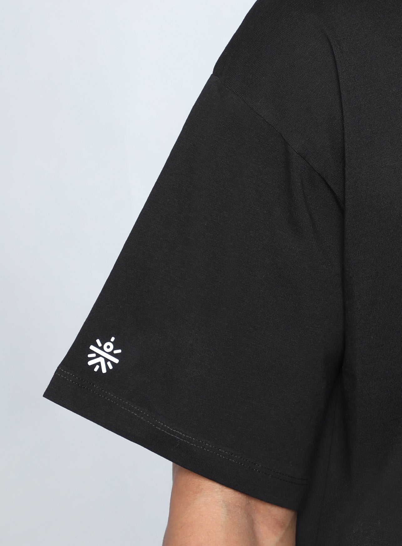 Men's Black Dance Back Print Oversized fit T-shirt