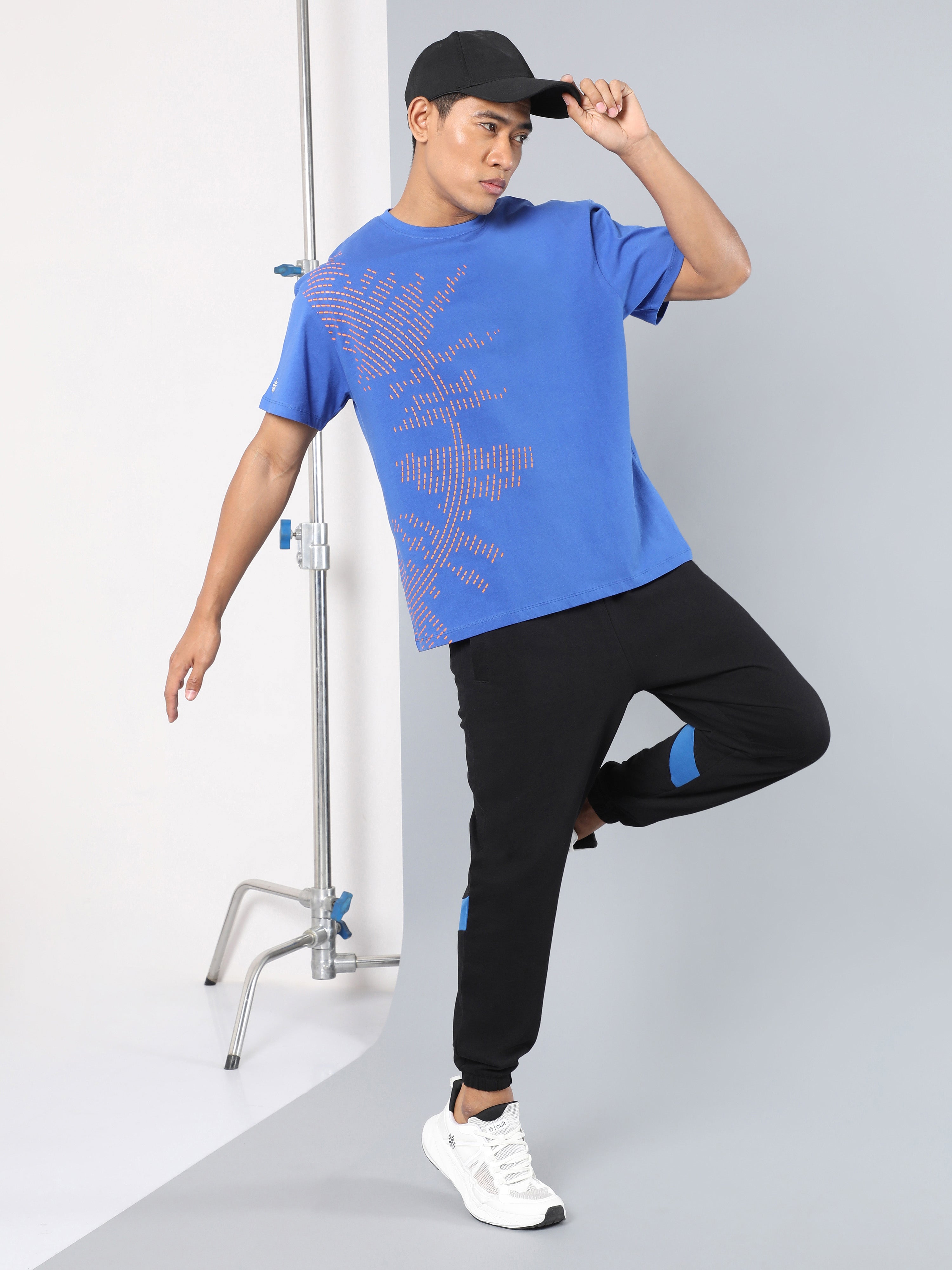 Men's Blue Beat it Relaxed fit T-shirt
