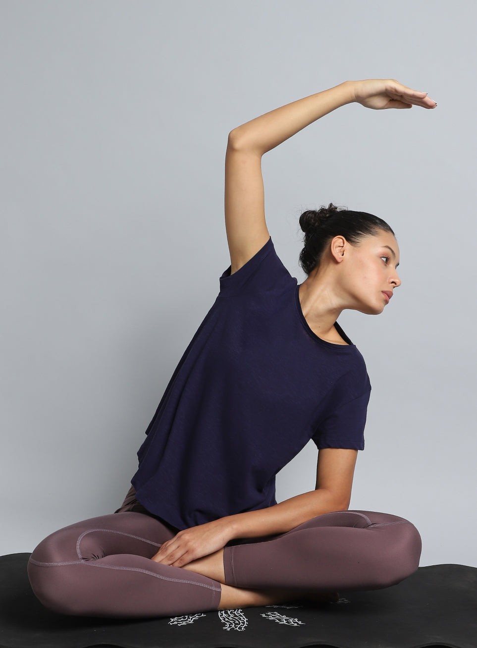 Women's Navy Yoga Flow Top