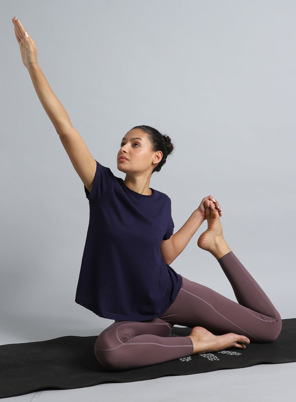 Women's Navy Yoga Flow Top