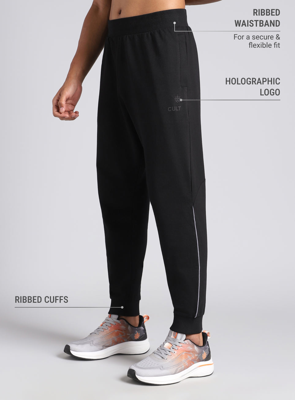 Men's Black Train Day Essential Joggers