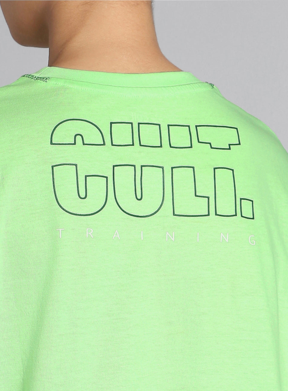 Women's Cult Lime Training graphic Boxy Crop fit T-shirt