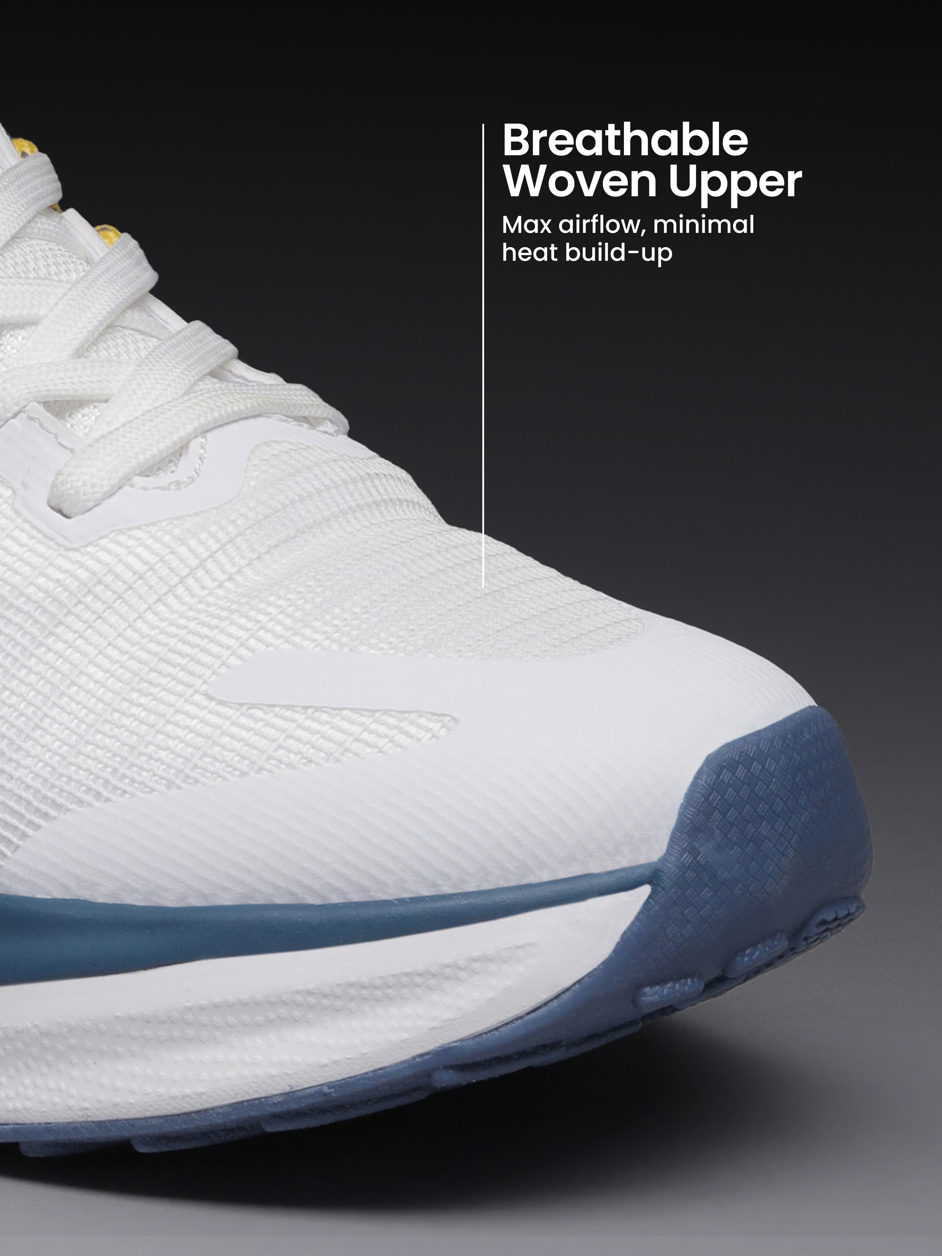 cult Men's Zyro Running Shoes - White/R.Blue