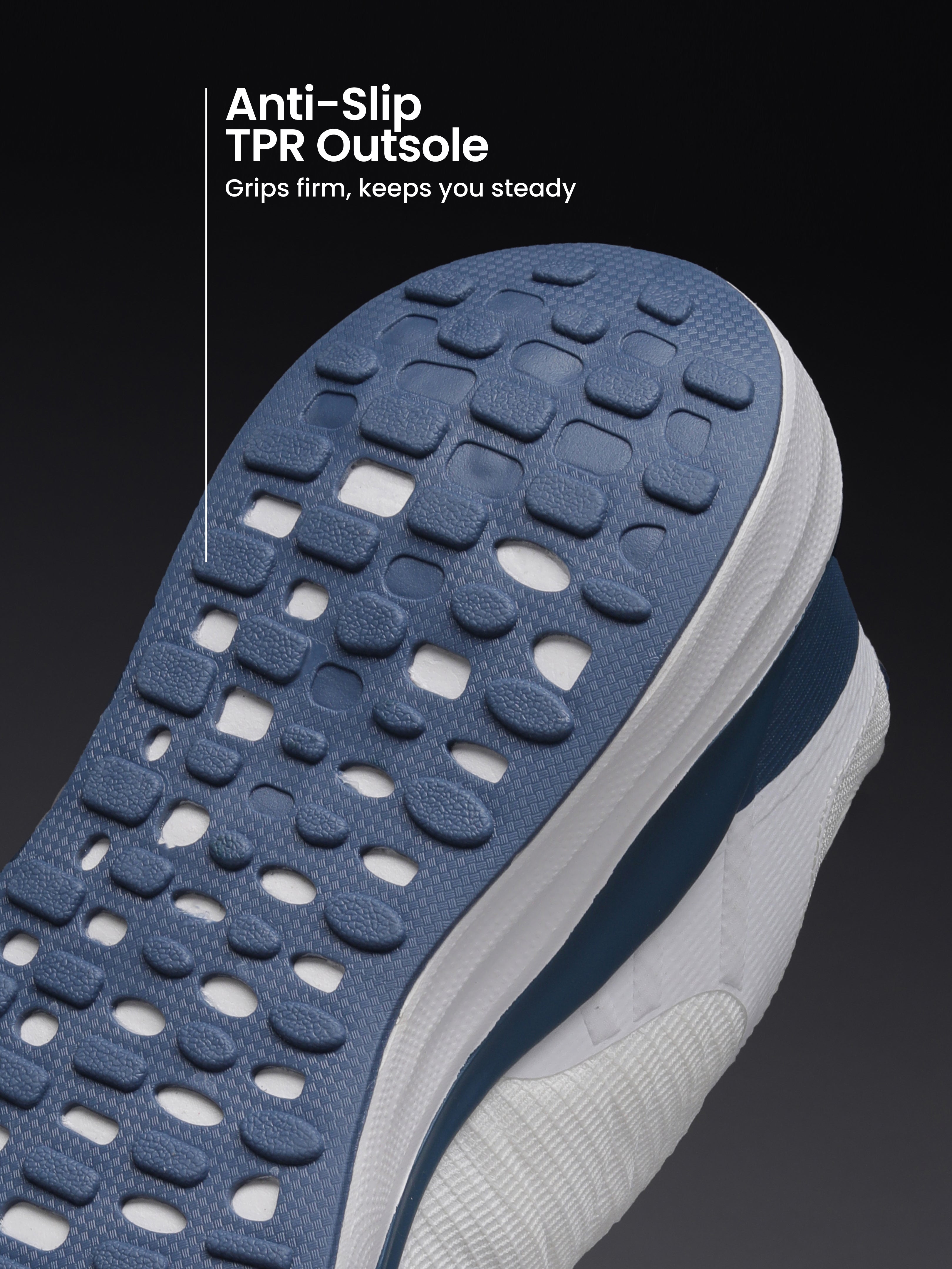 cult Men's Zyro Running Shoes - White/R.Blue