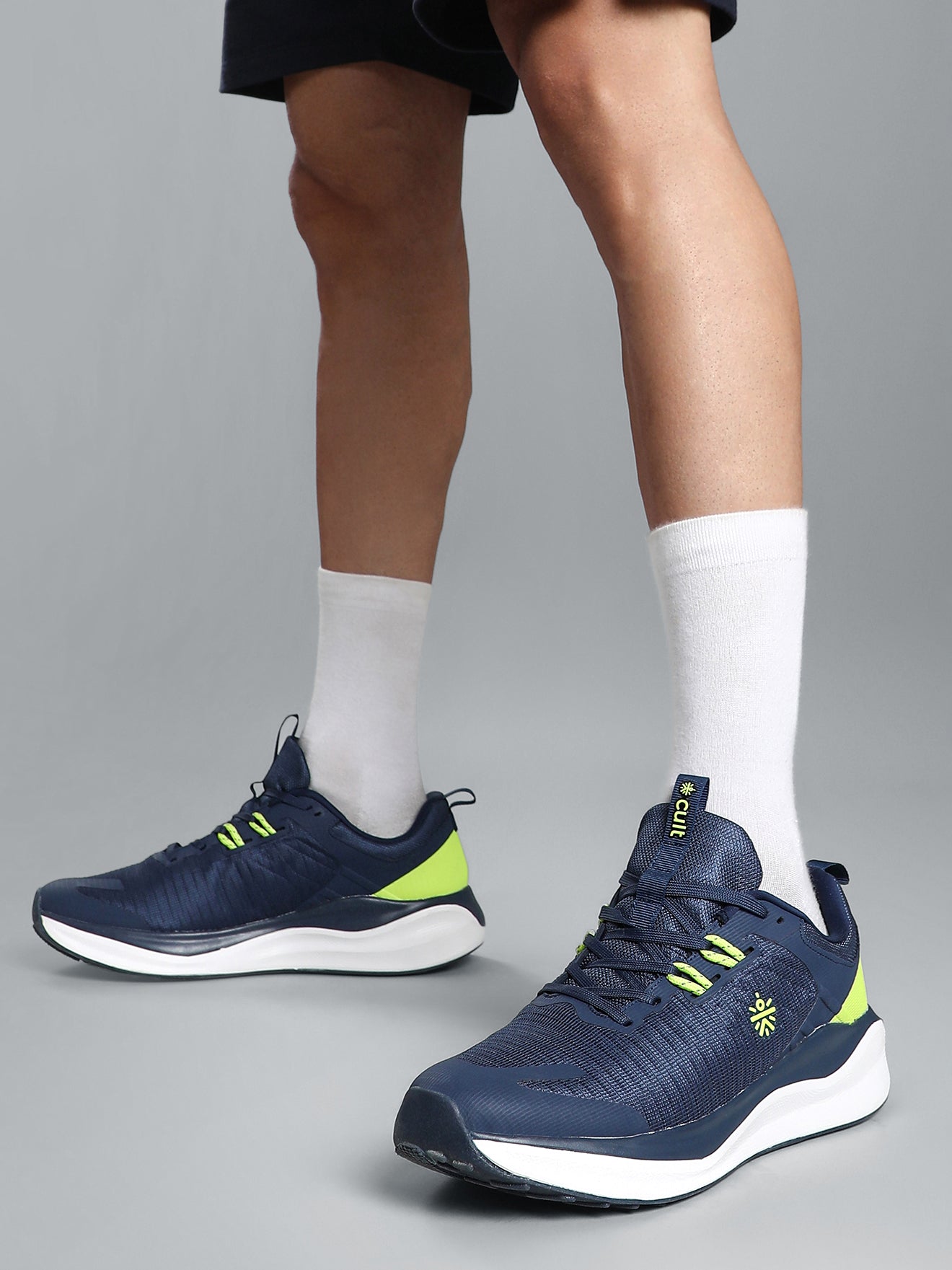 cult Men's Zyro Running Shoes - Navy/P.Green