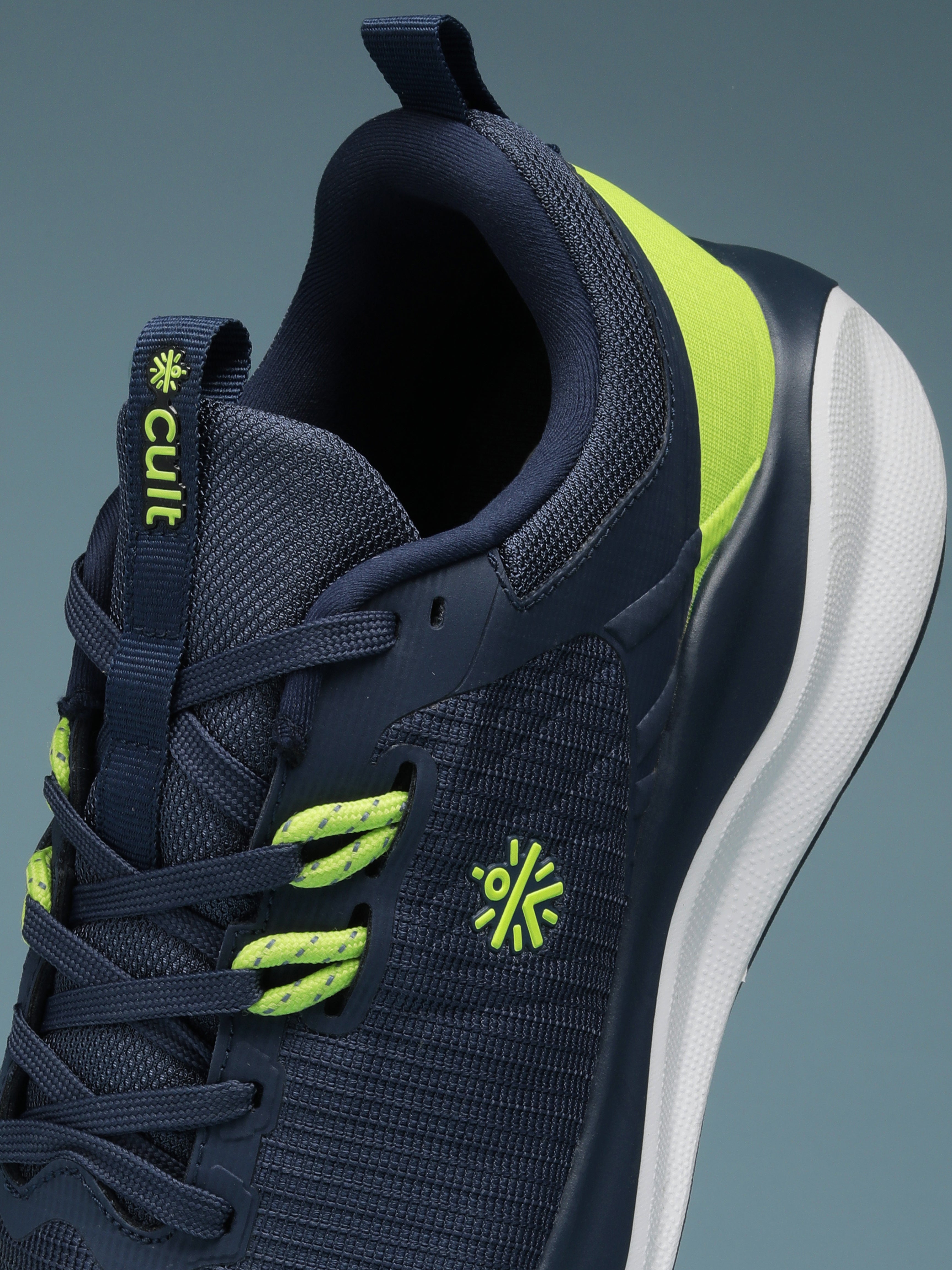 cult Men's Zyro Running Shoes - Navy/P.Green