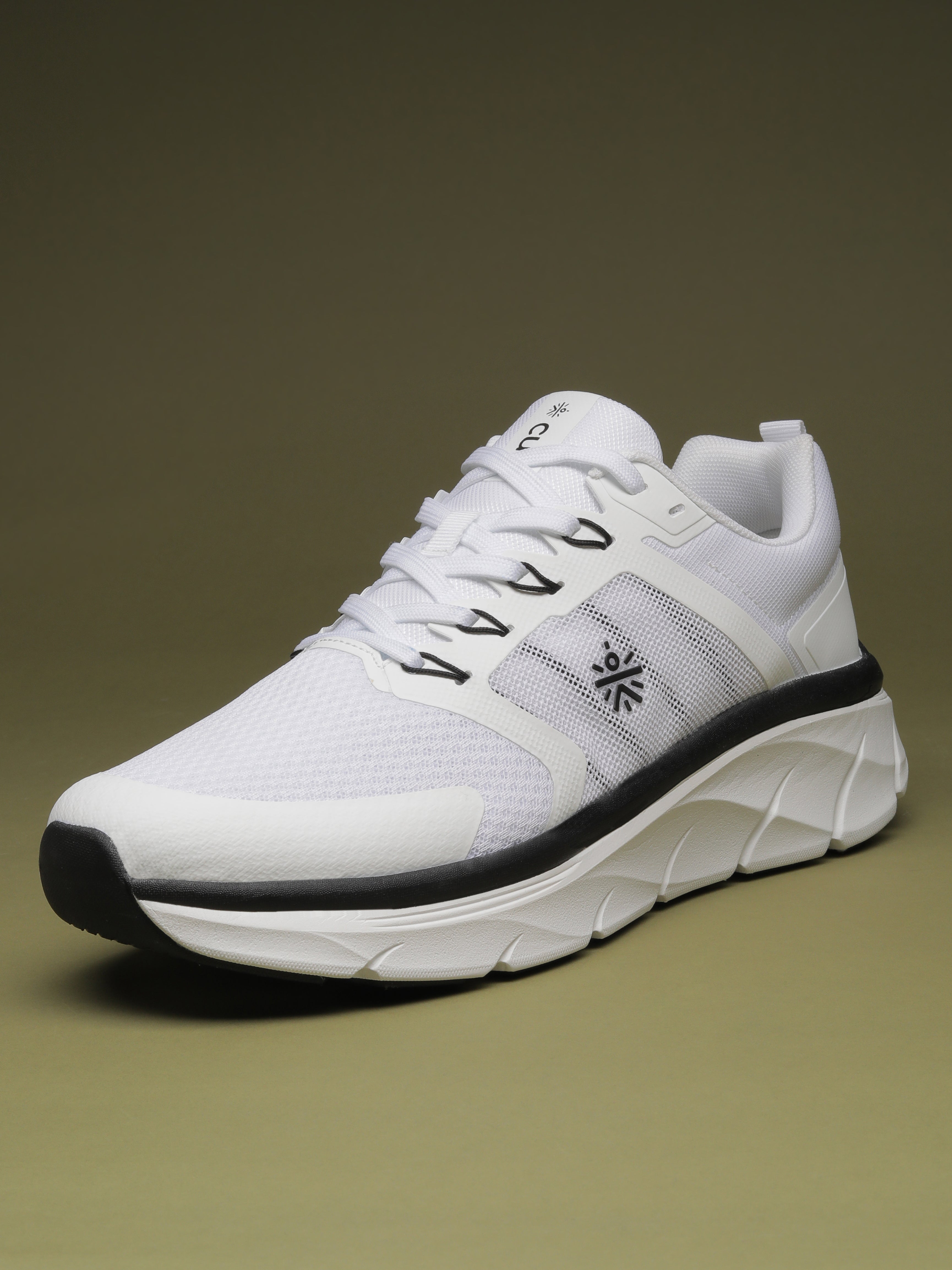 cult Men's Flint Running Shoes - White/Black